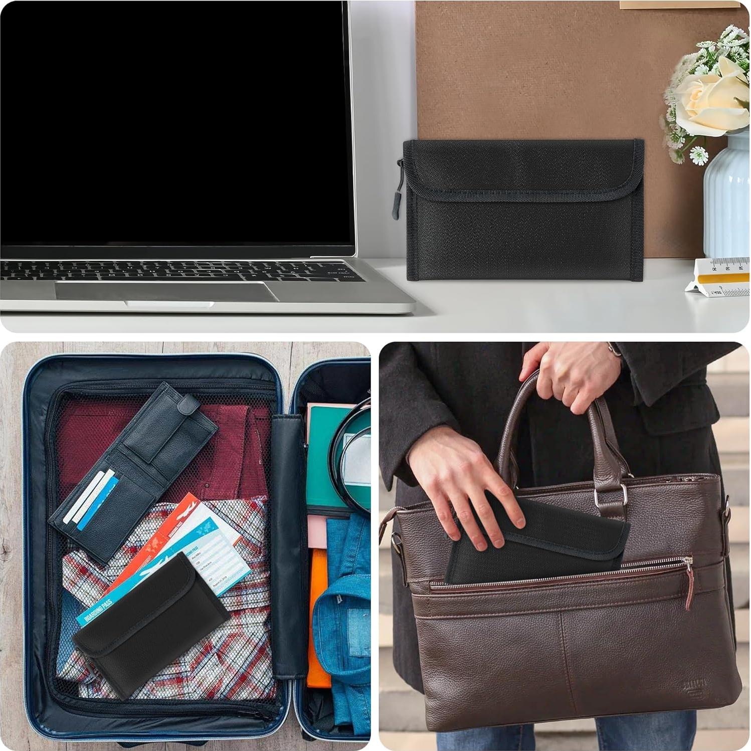 Bolsa de Documentos GQIRIL a Prueba de Fuego y Agua 20.1x12.7cm