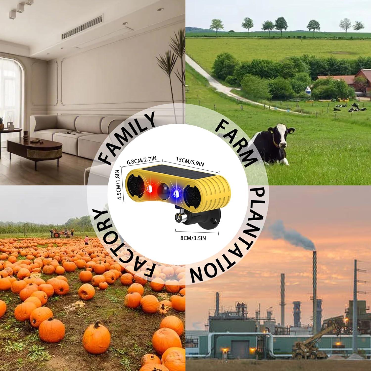 Alarma Solar de Movimiento QXMH con Luz Estroboscópica 129dB