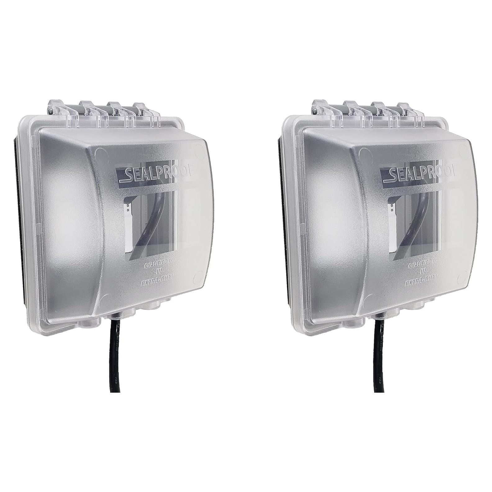 Cubierta Eléctrica 2 Gang Sealproof a Prueba de Climas