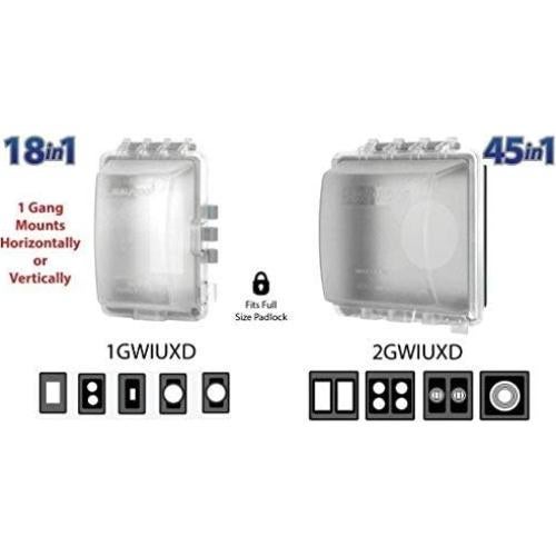 Cubierta Eléctrica 2 Gang Sealproof a Prueba de Climas