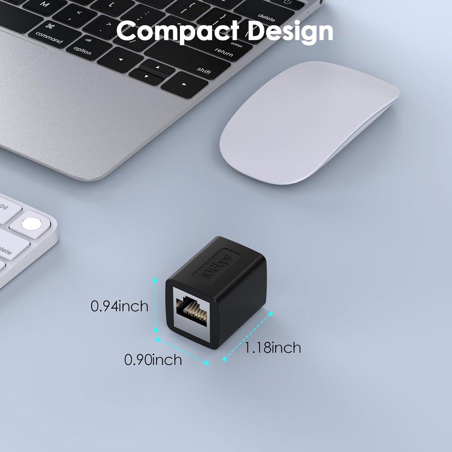 Acoplador Ethernet Hembra a Hembra BIFALE 10Gbps 100m