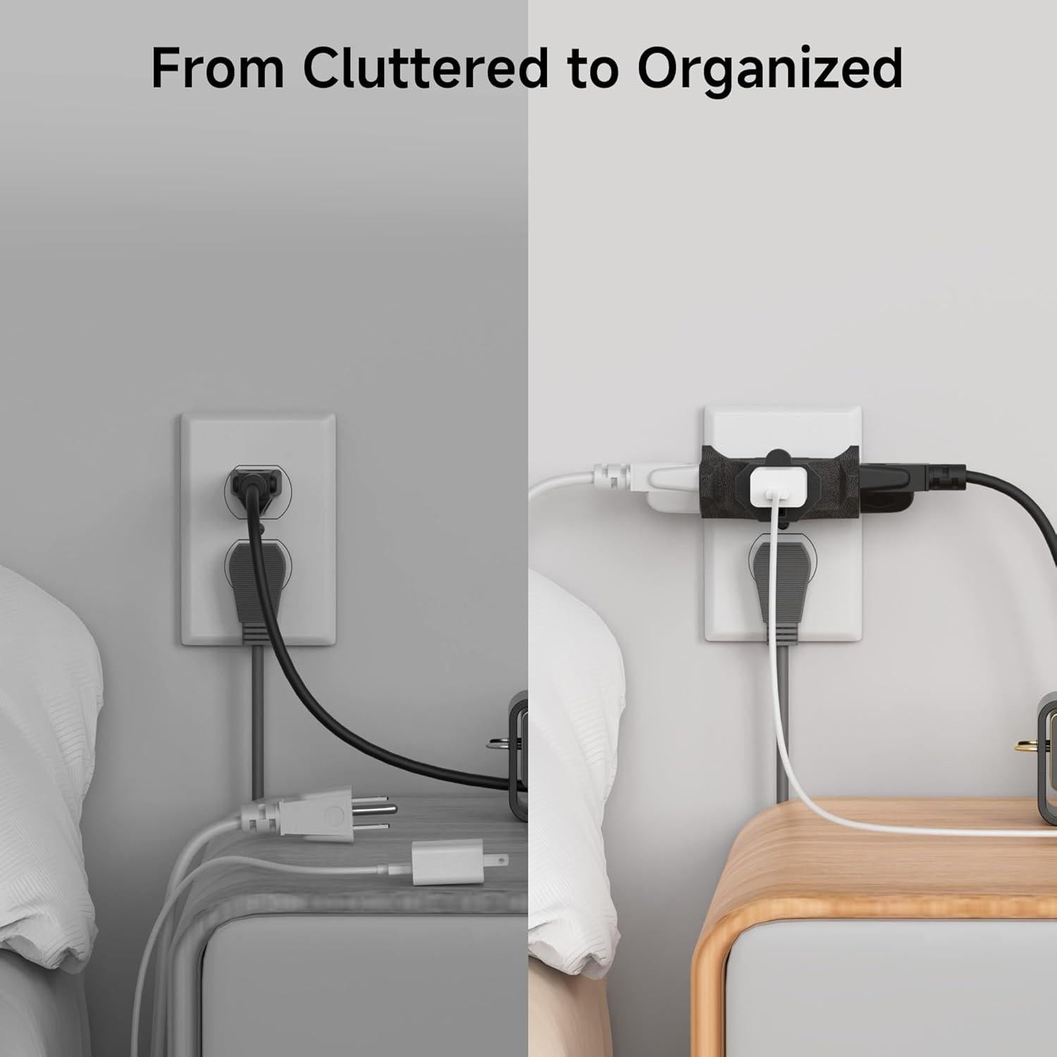 Adaptador de Enchufe de 3 Vías Cable Matters Negro 15A 1875W