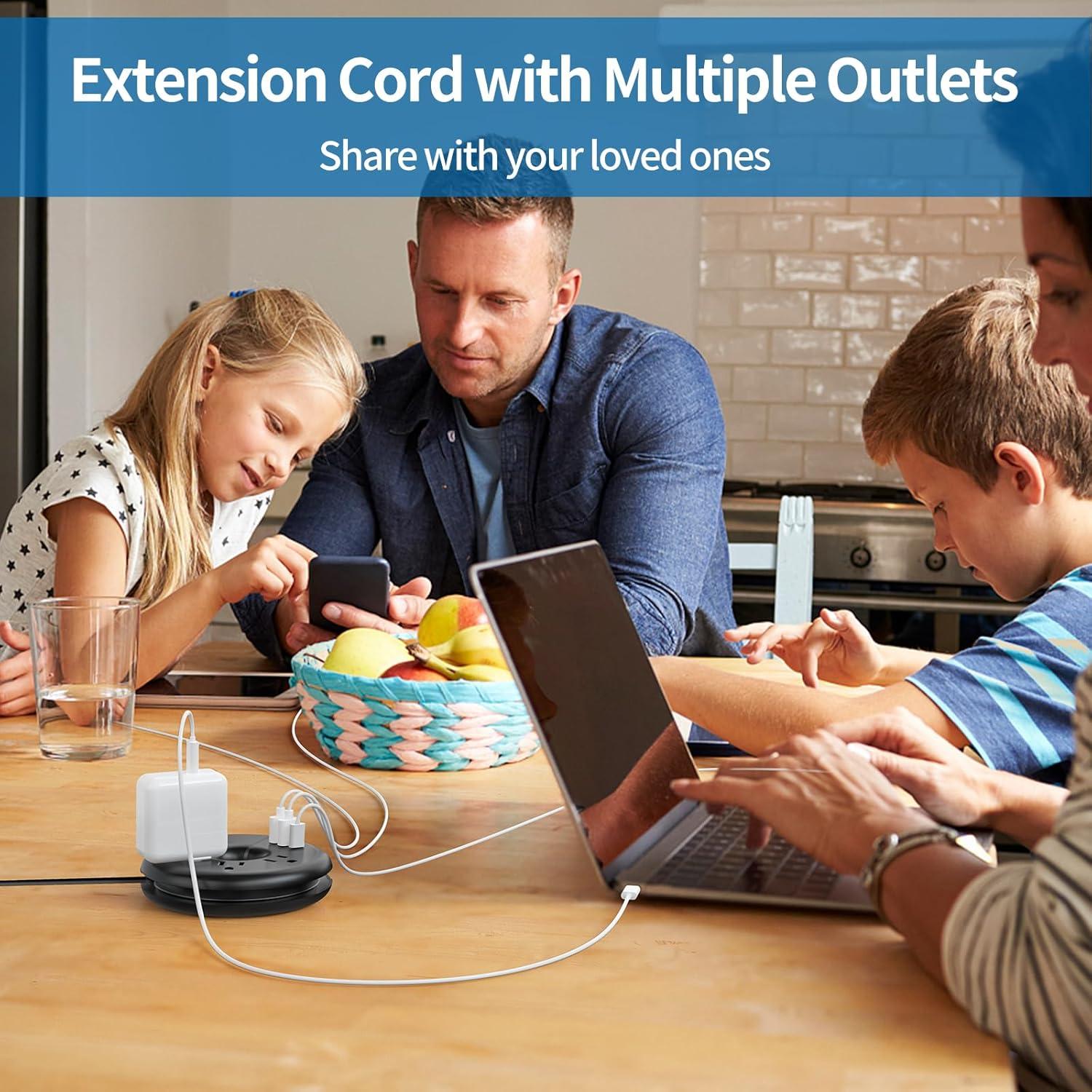 Regleta de Viaje NTONPOWER Compacta 3 USB 1m Negra