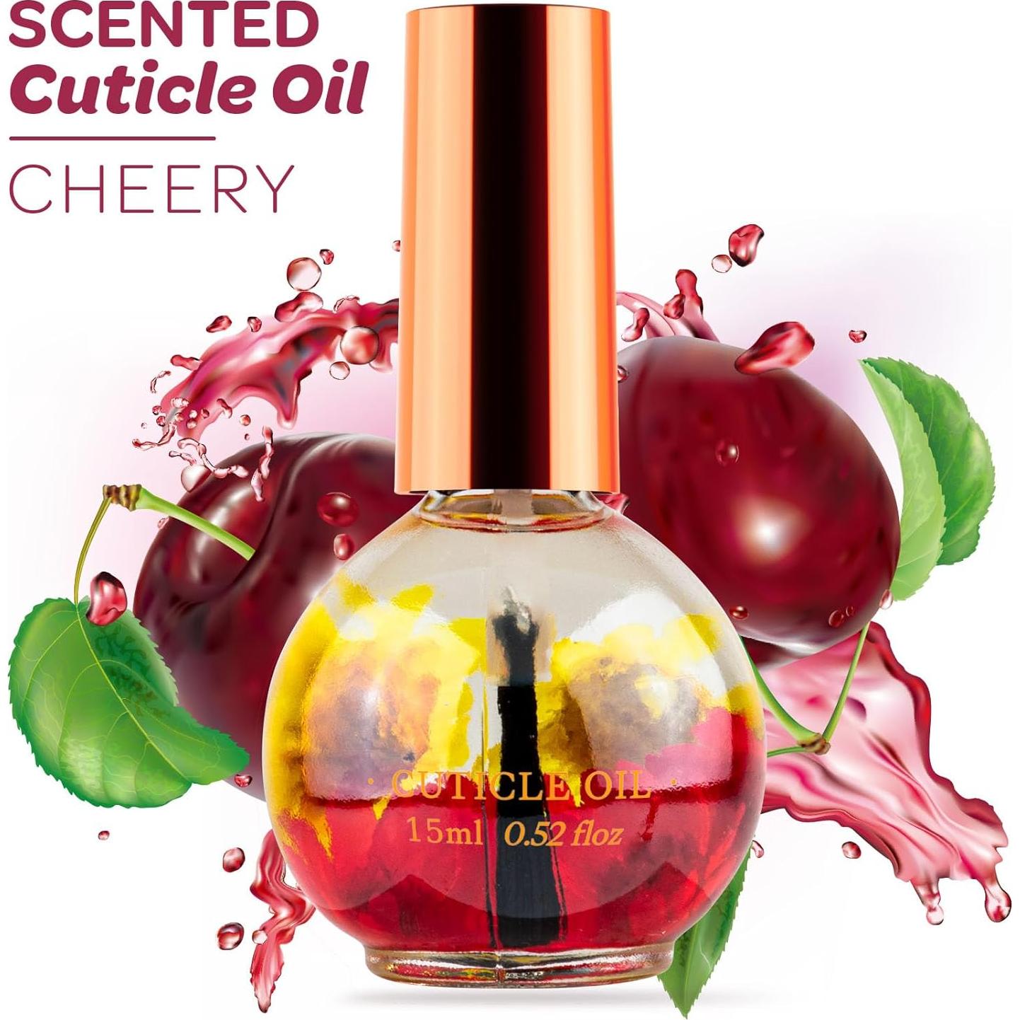 Aceite para Cutículas Cereza 15ml - Hidratante y Revitalizante