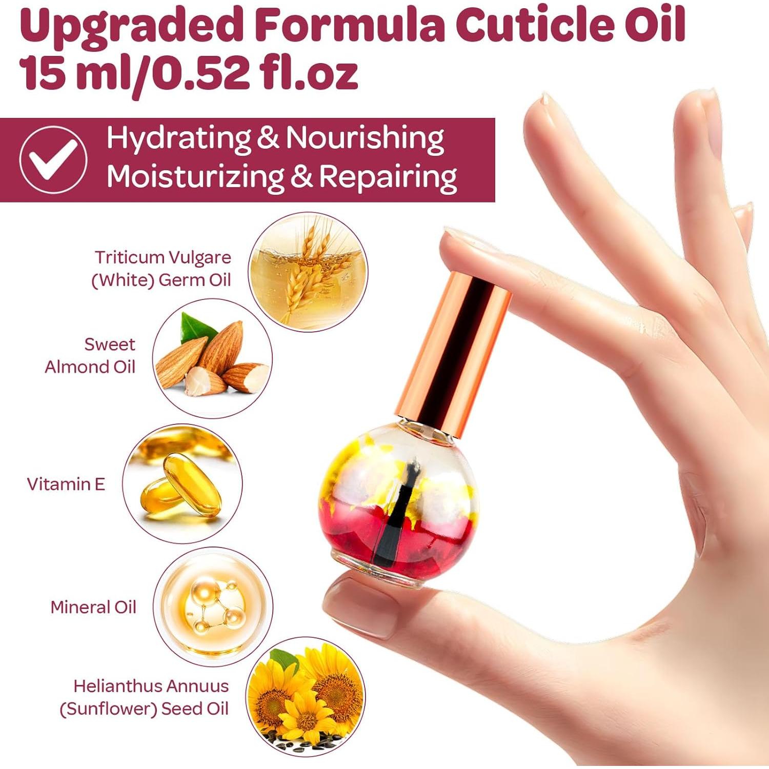 Aceite para Cutículas Cereza 15ml - Hidratante y Revitalizante