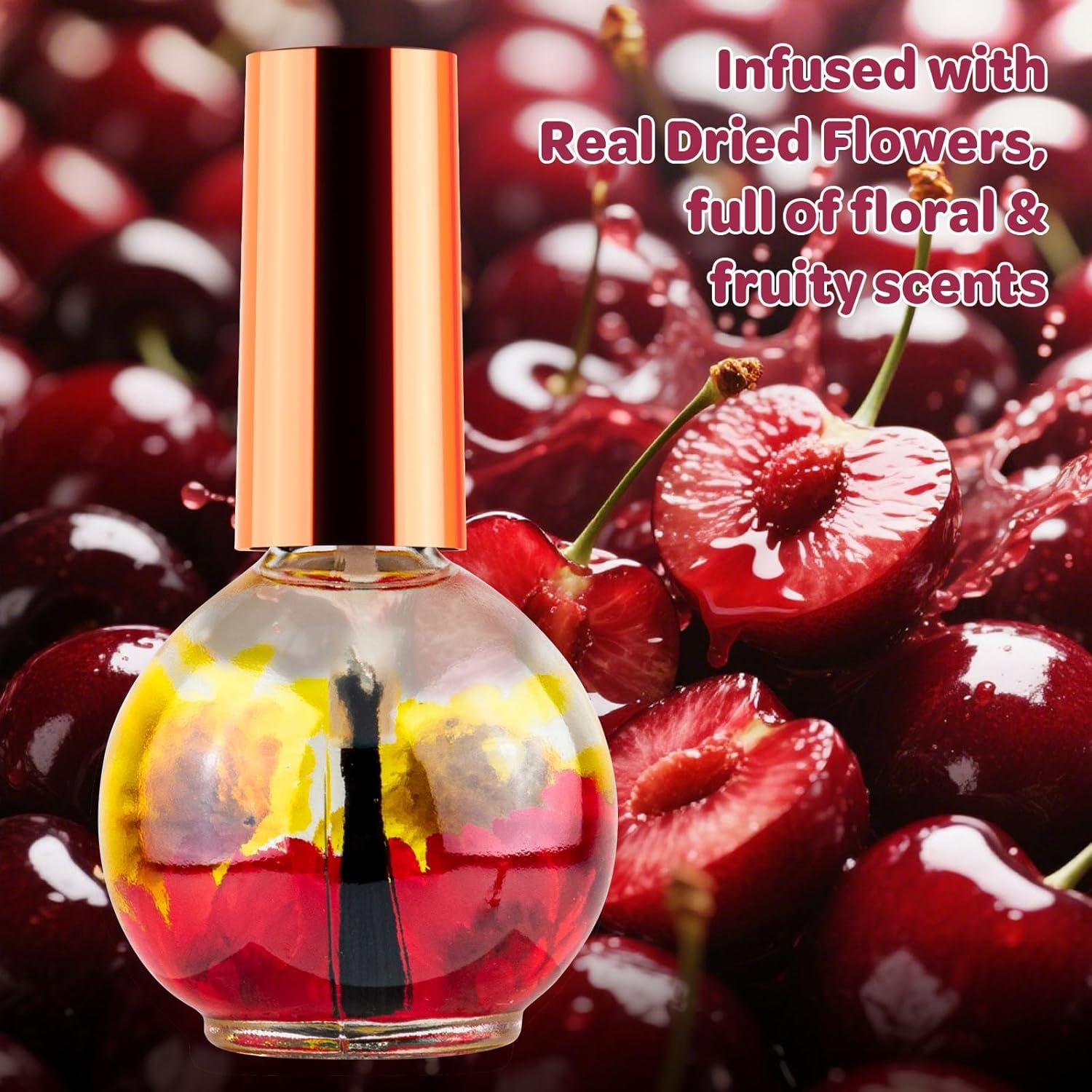 Aceite para Cutículas Cereza 15ml - Hidratante y Revitalizante