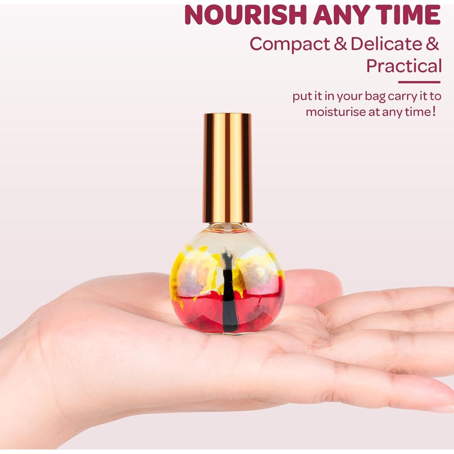 Aceite para Cutículas Cereza 15ml - Hidratante y Revitalizante