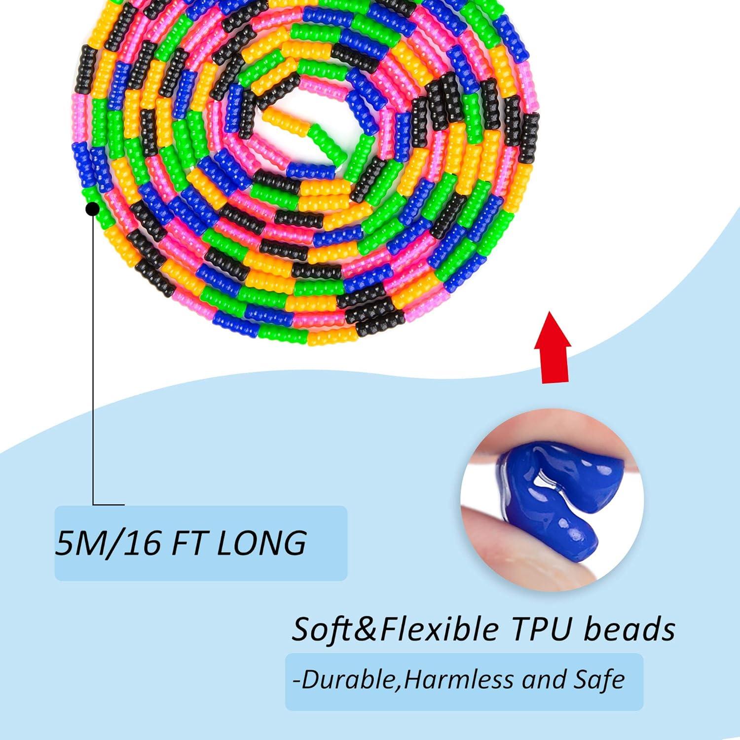 Cuerda de Saltar Doble Holandesa Beprezco 4.88 m Ajustable