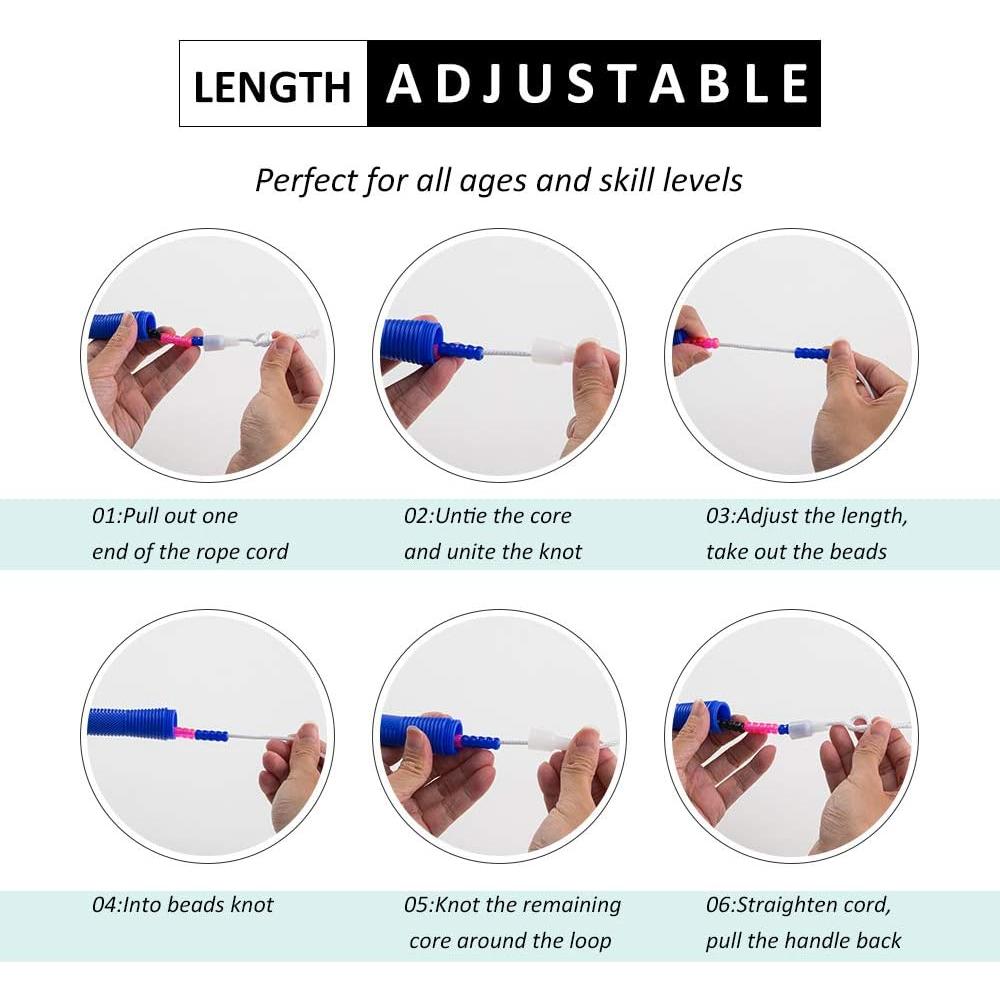 Cuerda de Saltar Doble Holandesa Beprezco 4.88 m Ajustable