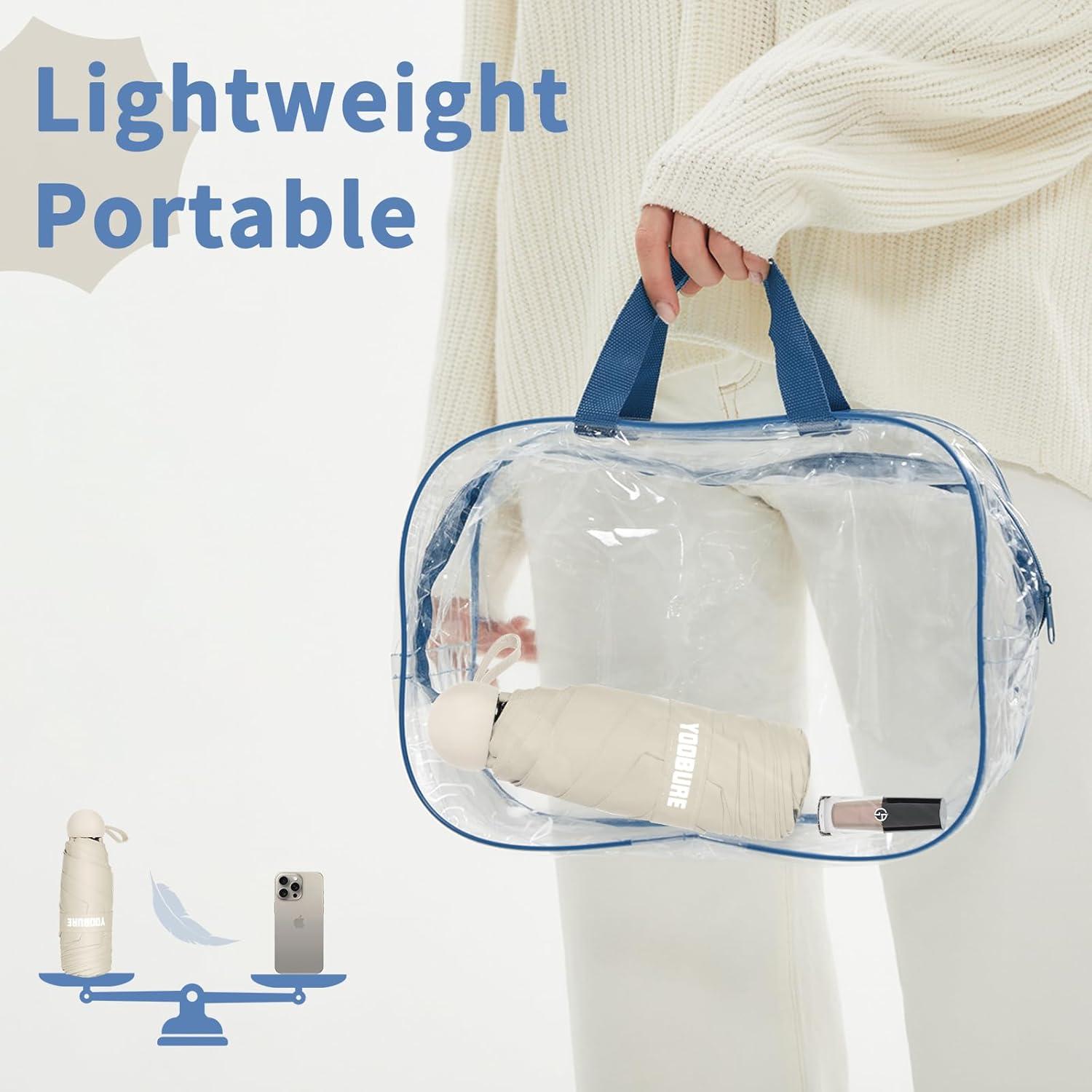 Paraguas Compacto Portátil Yoobure Mini 102.1 cm UV y Lluvia