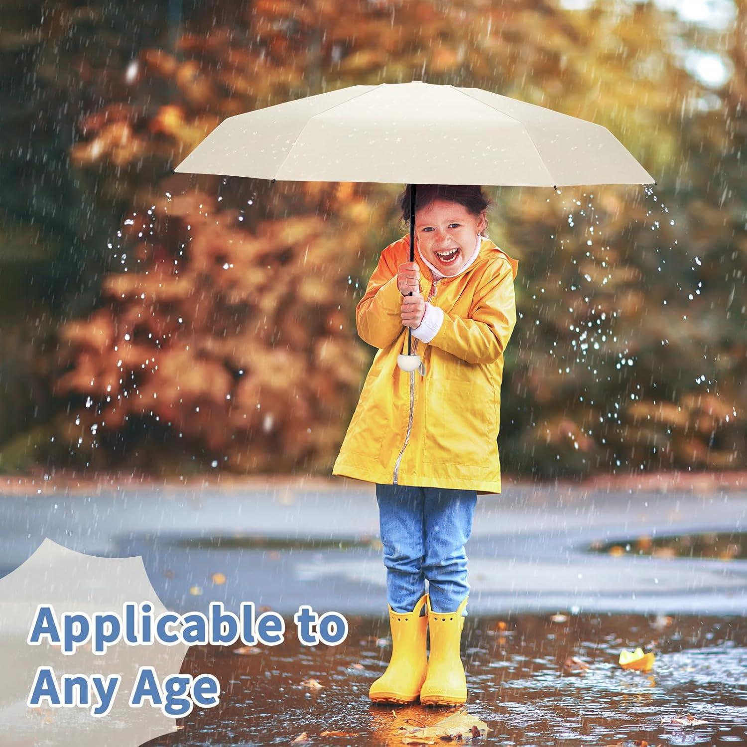 Paraguas Compacto Portátil Yoobure Mini 102.1 cm UV y Lluvia