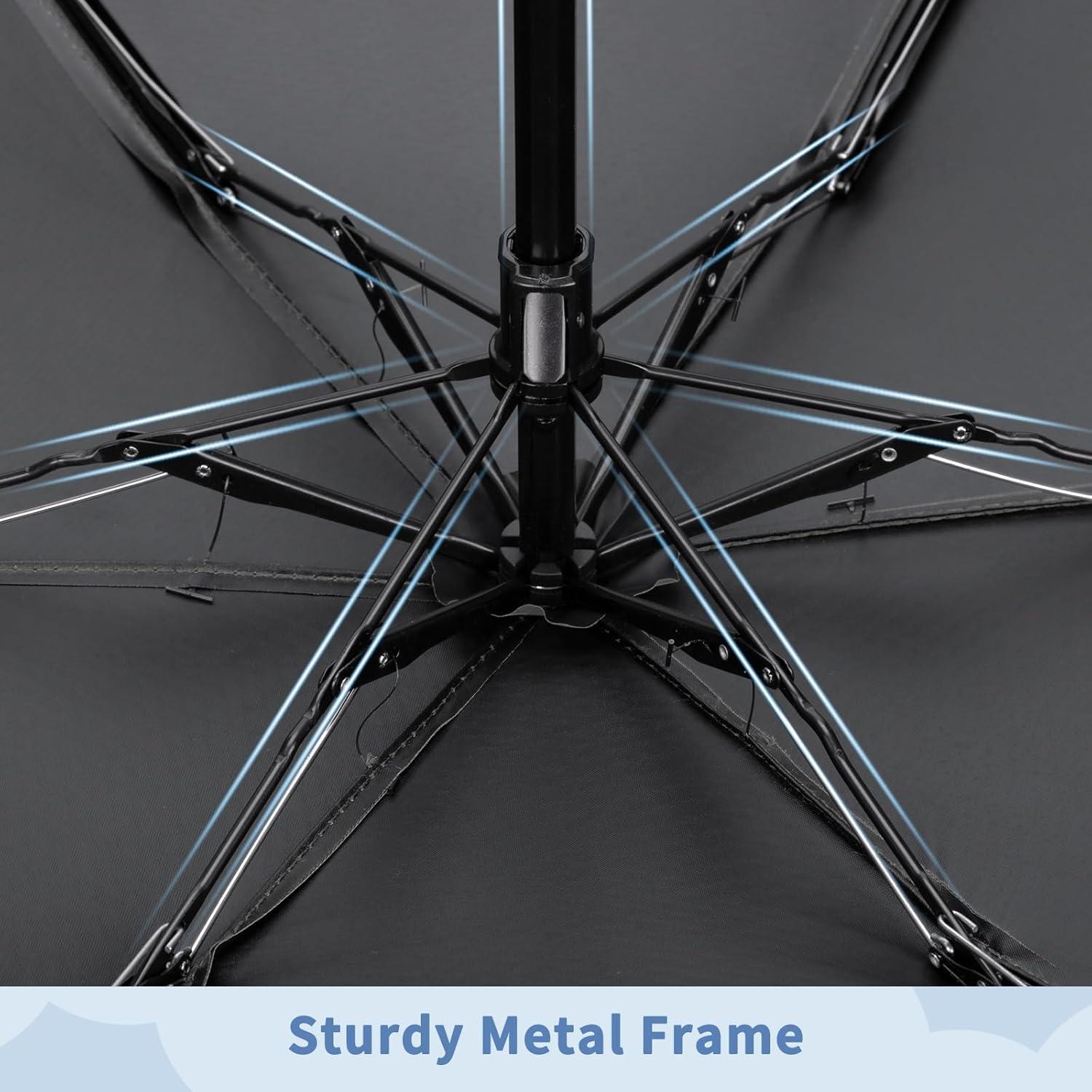 Paraguas Compacto Portátil Yoobure Mini 102.1 cm UV y Lluvia