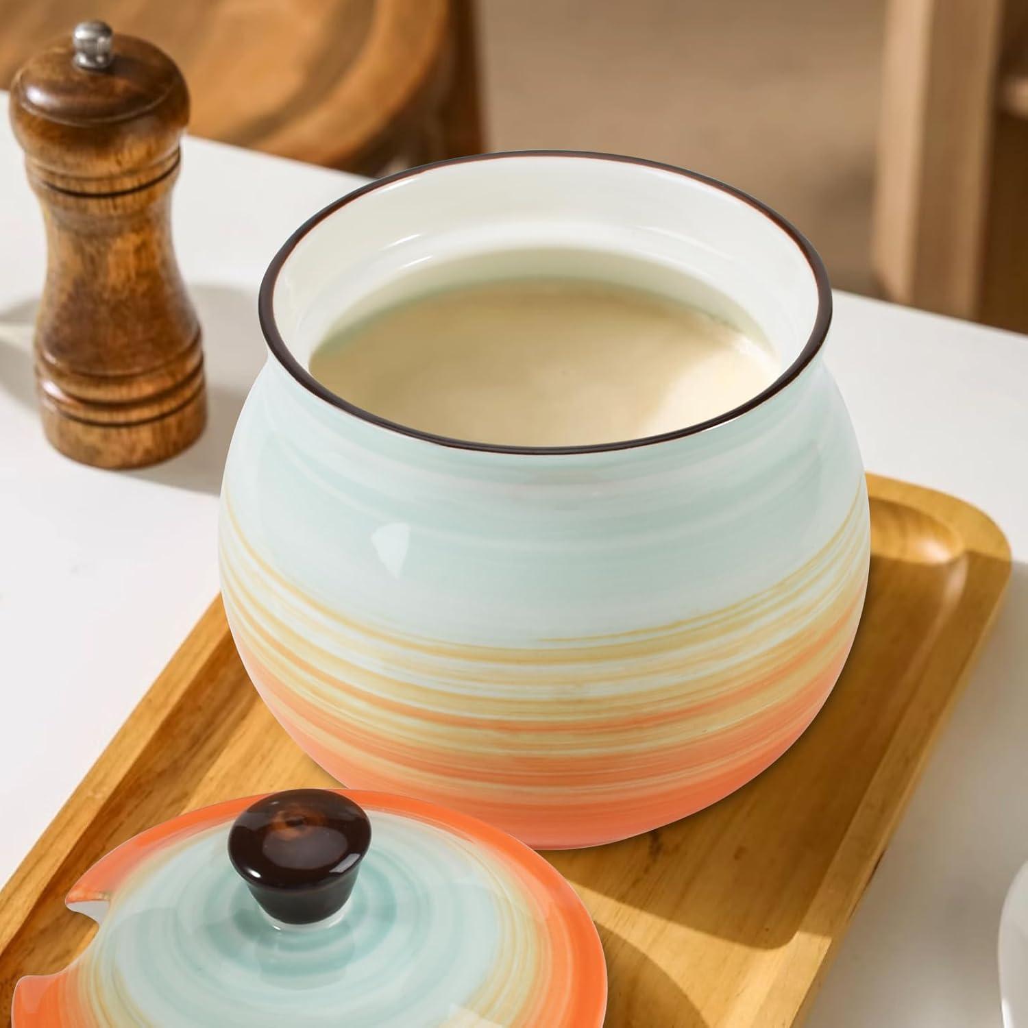 Contenedor de grasa de tocino Koythin 652 ml con colador