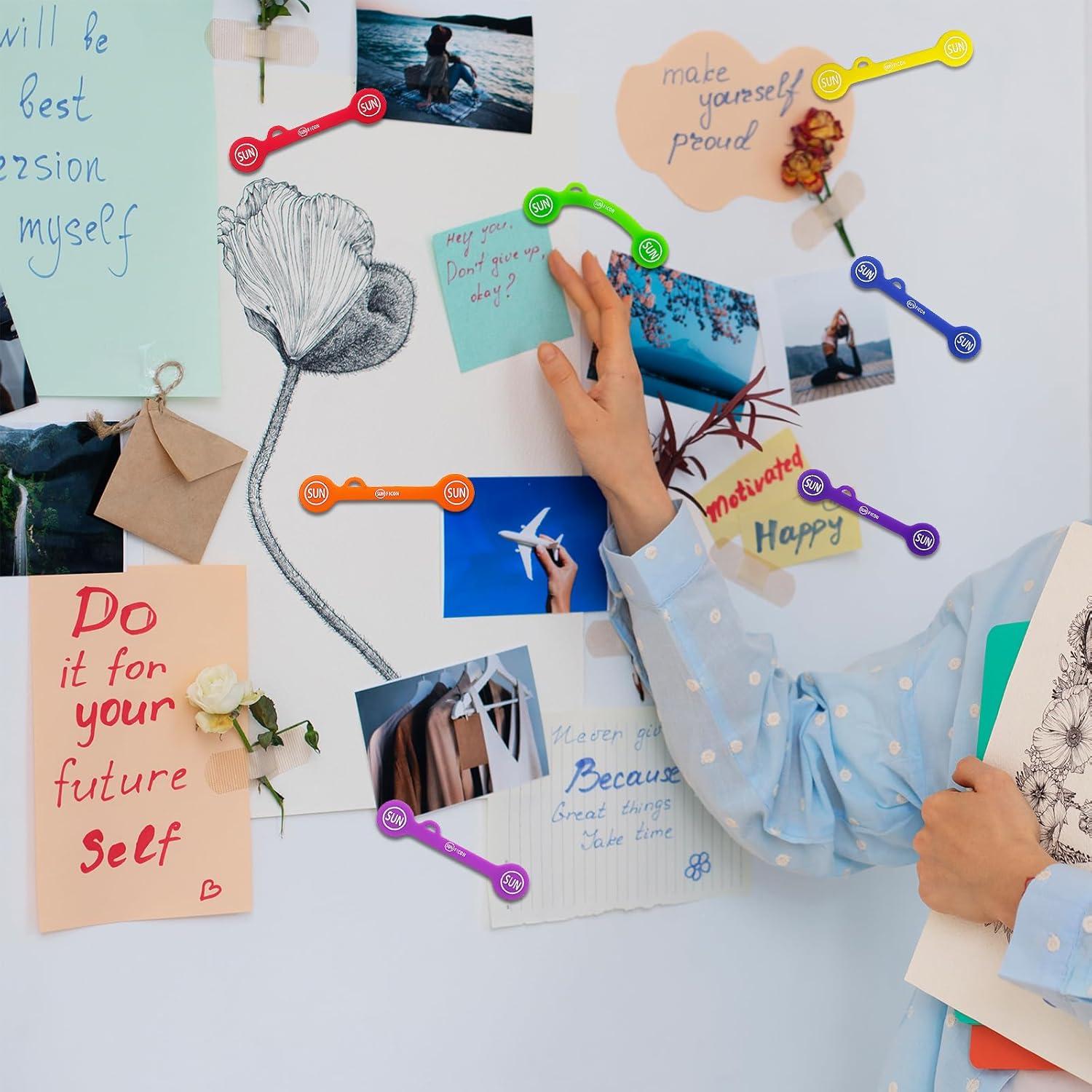 Clips Magnéticos para Cables SUNFICON 7 Piezas Silicona