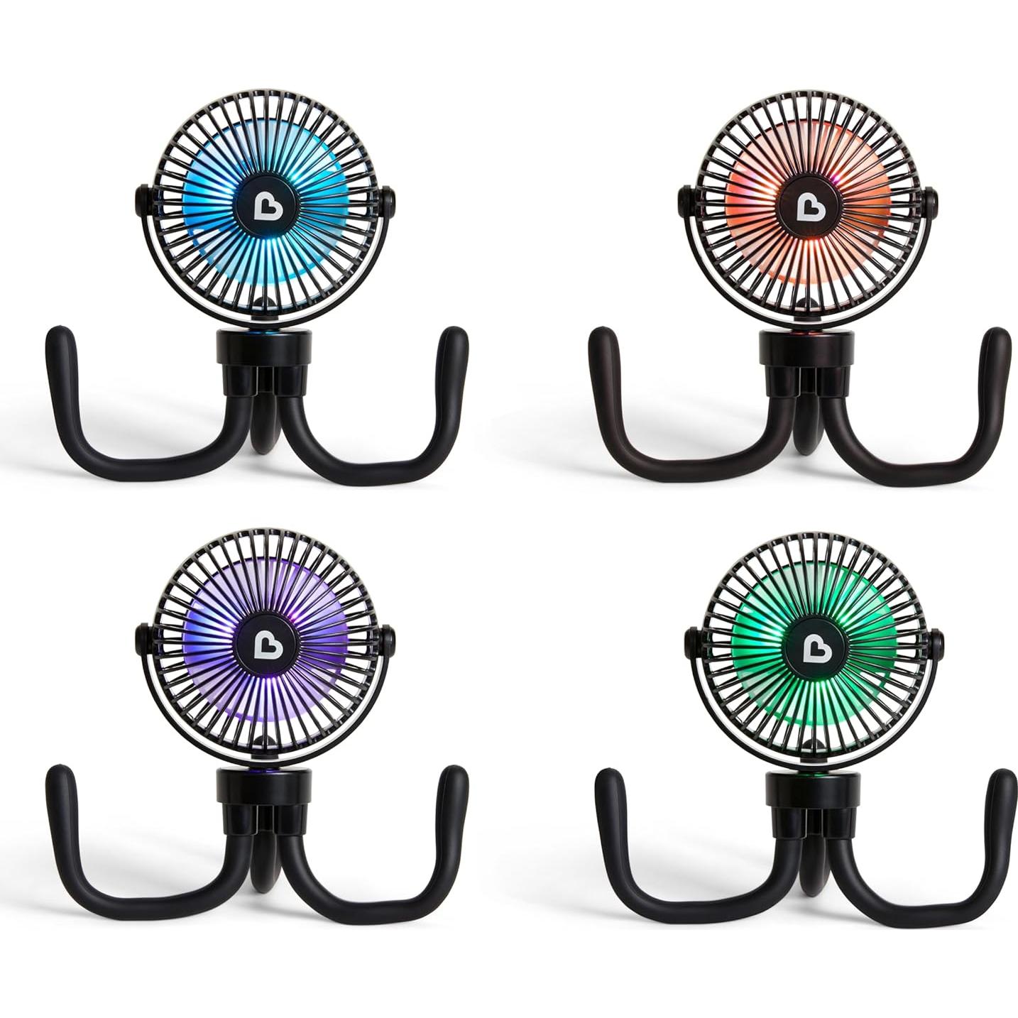 Ventilador Portátil Munchkin para Bebés - 4 Velocidades, Negro