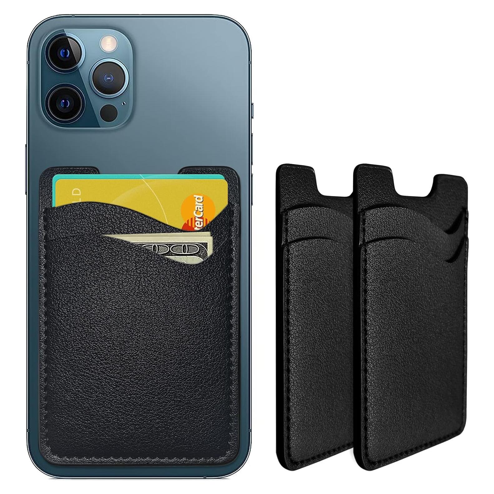 Soporte para Tarjetas de Teléfono Puxnoin - 2 Pack Negro