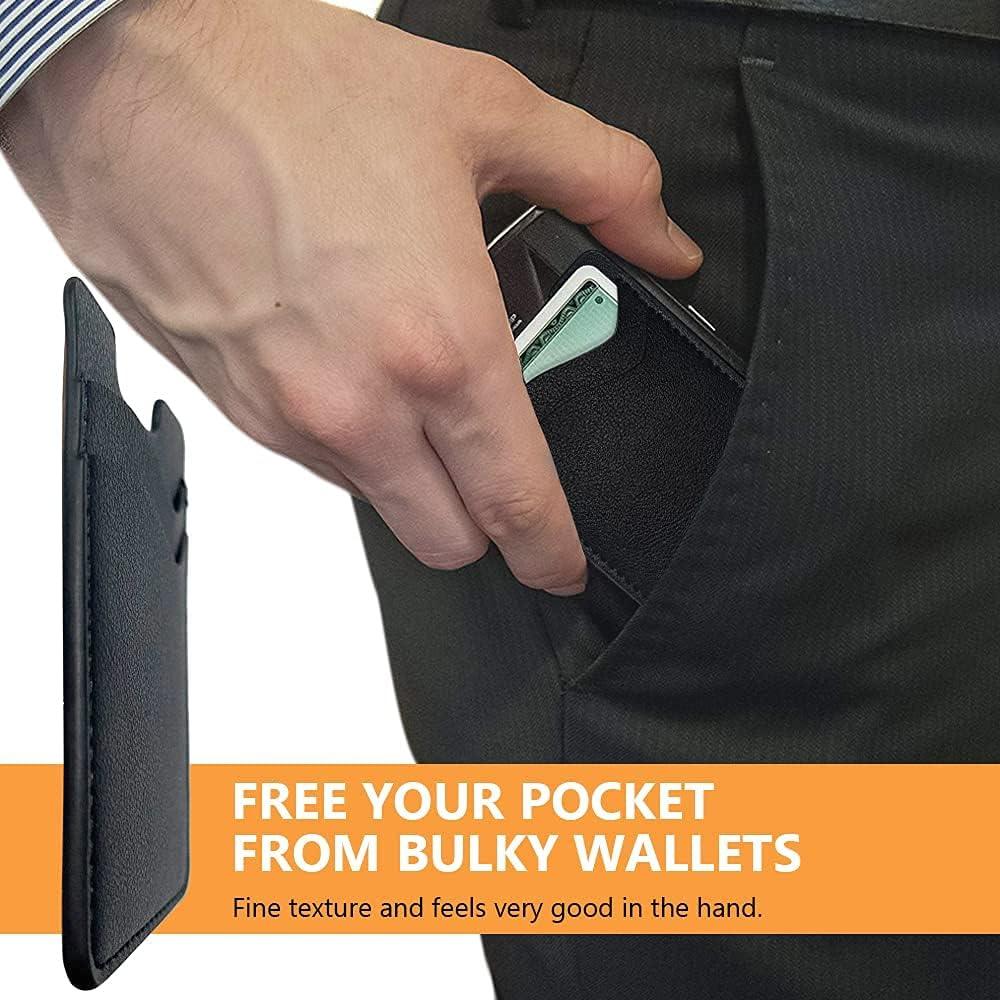 Soporte para Tarjetas de Teléfono Puxnoin - 2 Pack Negro