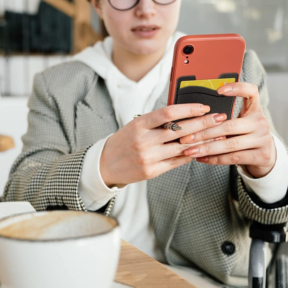 Soporte para Tarjetas de Teléfono Puxnoin - 2 Pack Negro