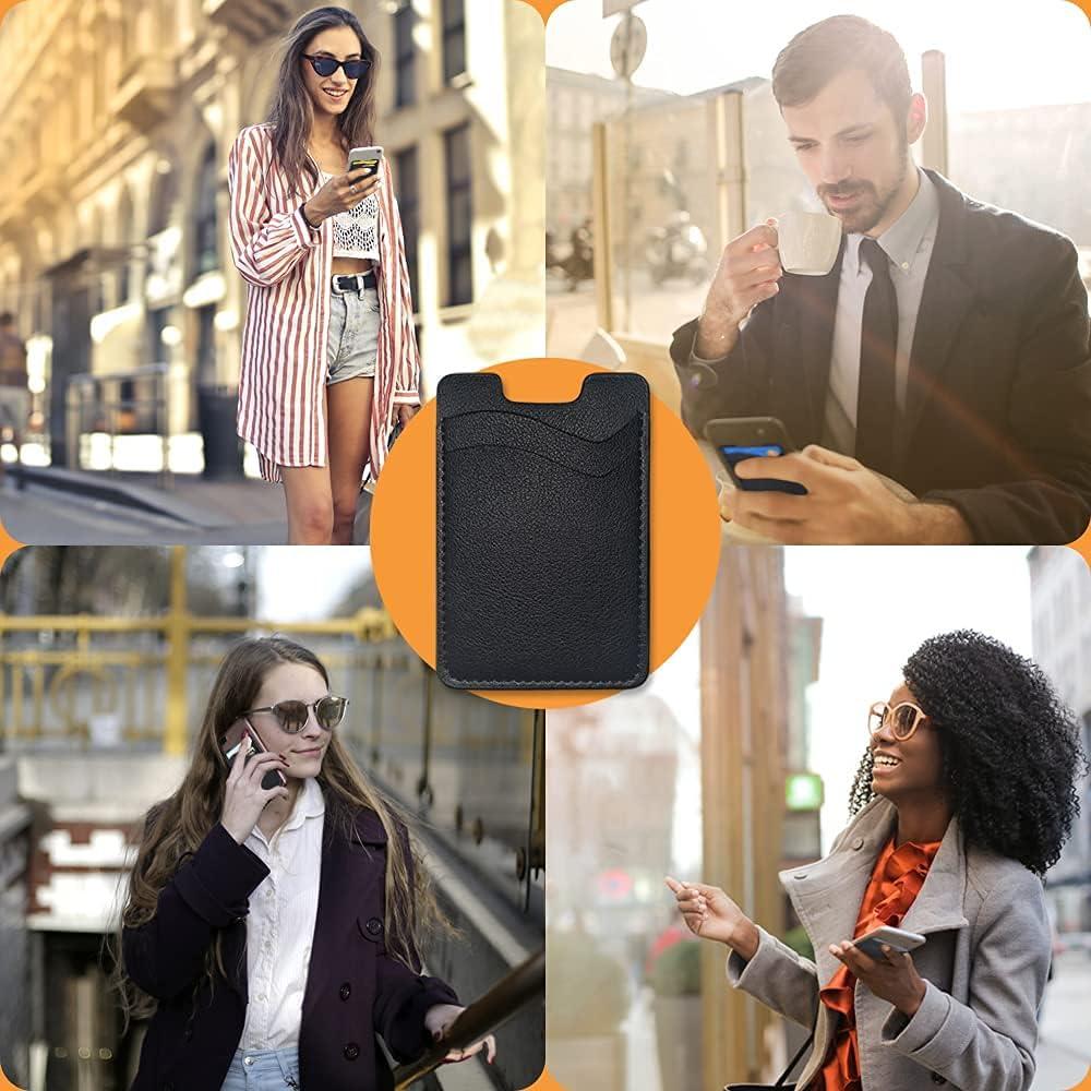 Soporte para Tarjetas de Teléfono Puxnoin - 2 Pack Negro