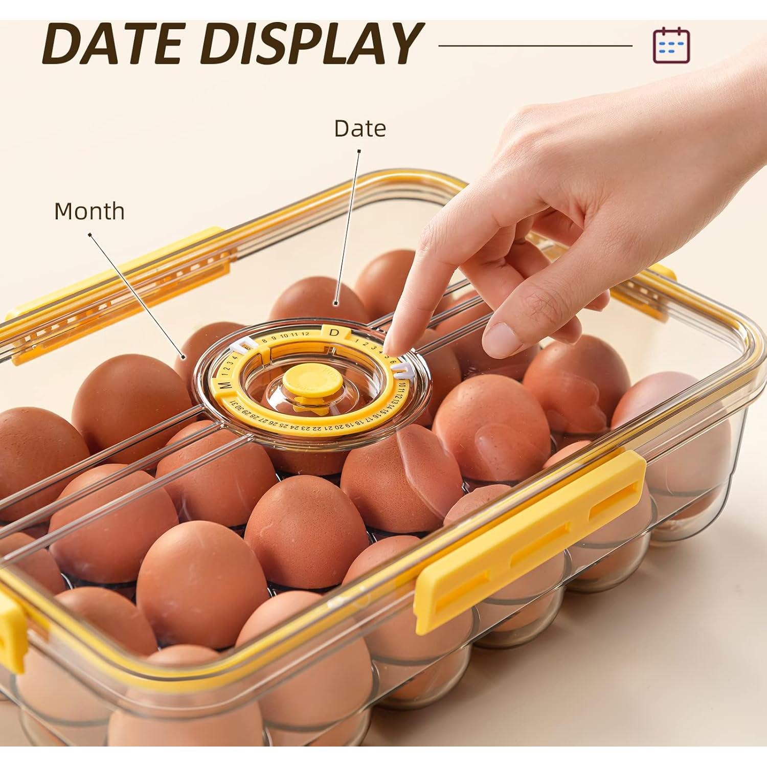 Soporte de Huevos CottonColors Amarillo - 18 Contenedores Apilables