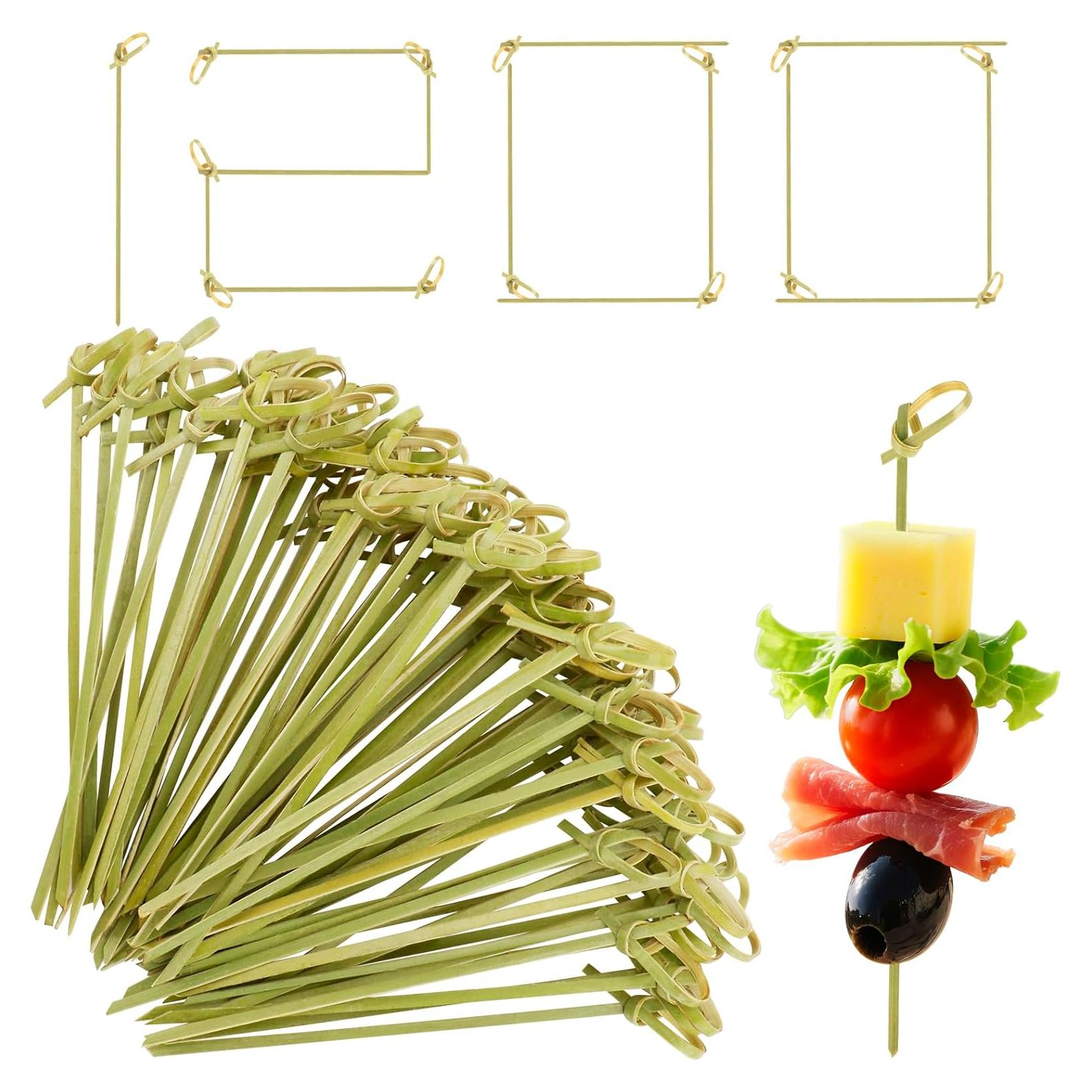 1200 Palillos de Cóctel de Bambú Vicuna R 10.5 cm Decorativos