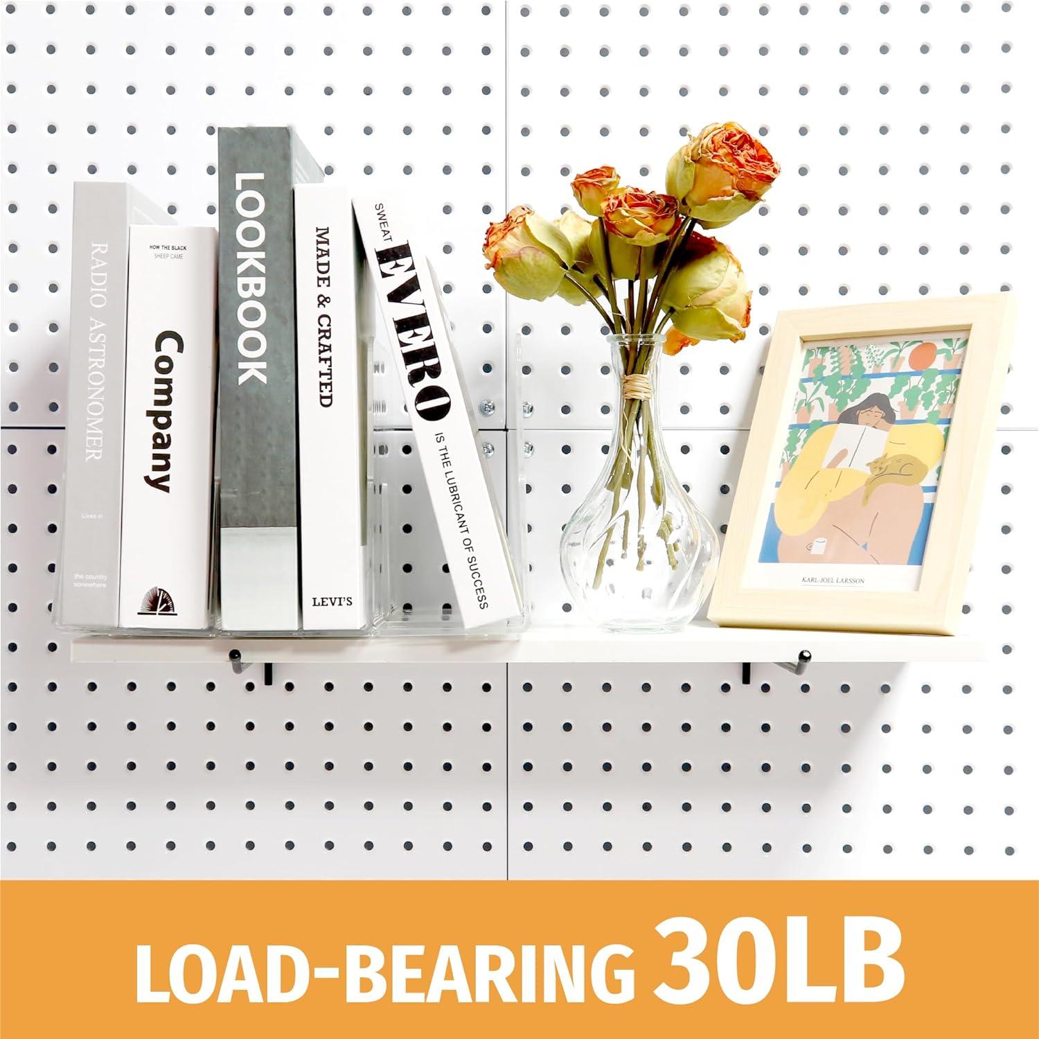 Ganchos de Tablero de Clavos HUHOLE 10 cm Negro 25PC Alta Resistencia