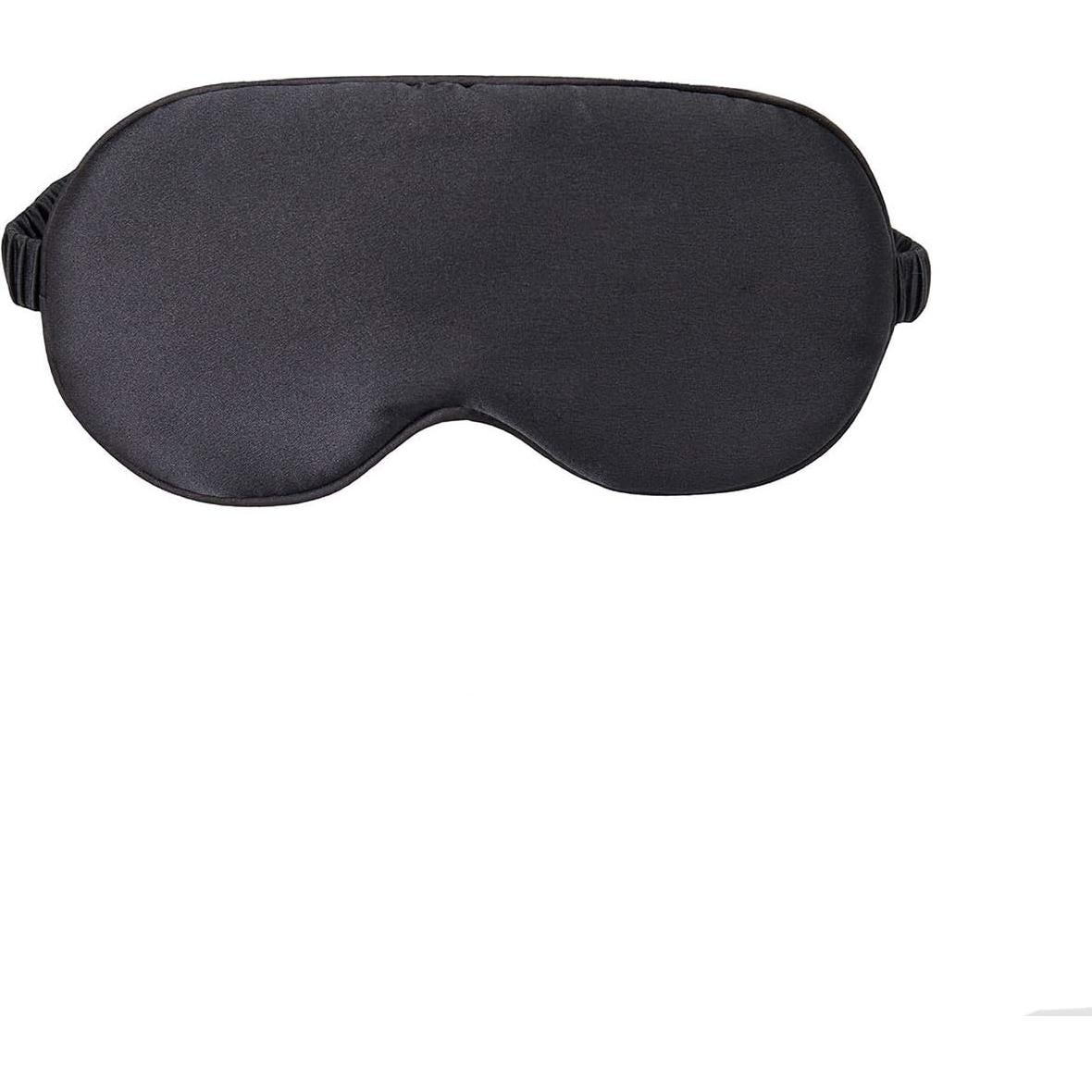 Máscara de Sueño de Seda Natural NMM Global - Unisex, Color Negro