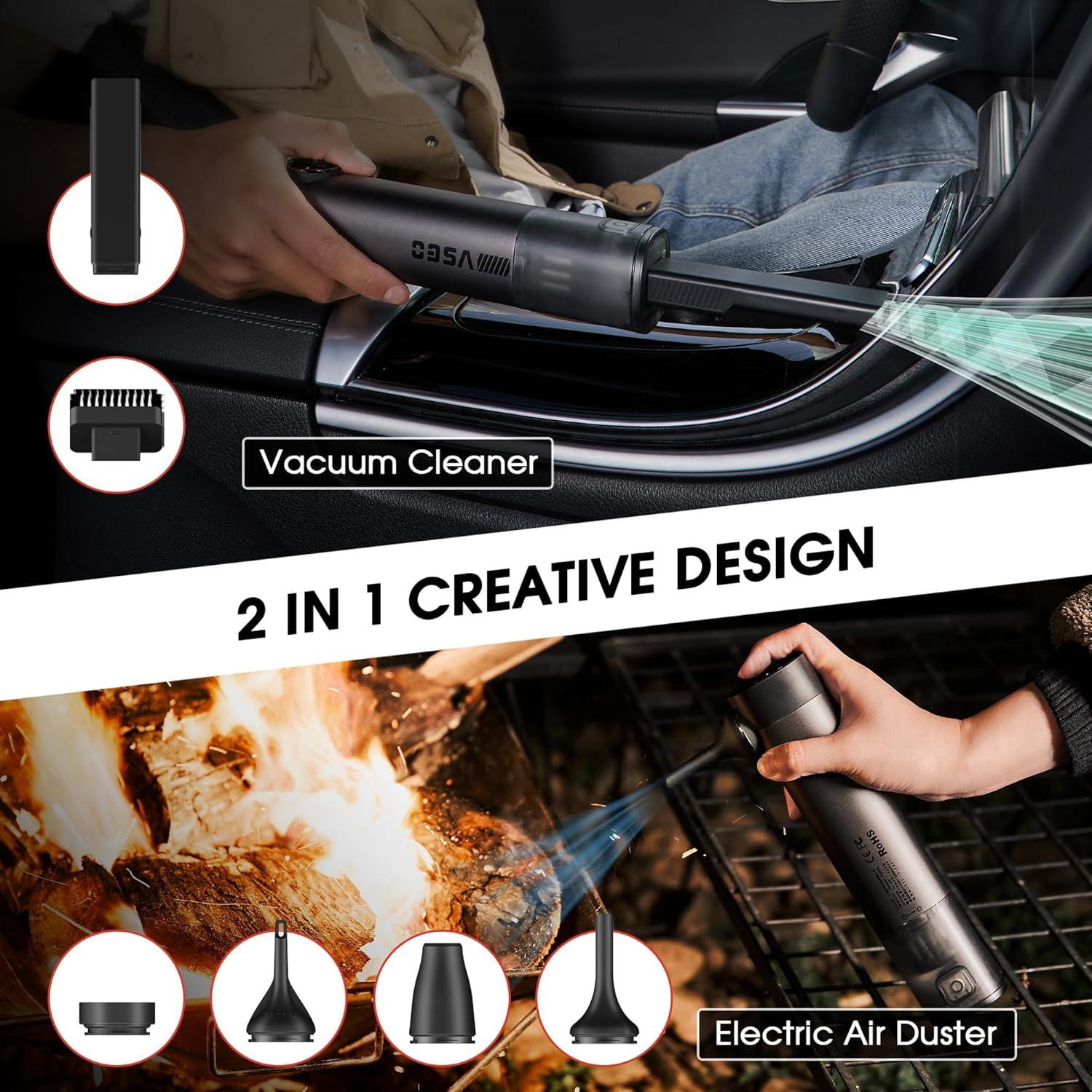 Aspiradora de Coche Inalámbrica VSGO V-EB02-S1E 17000Pa 5 en 1