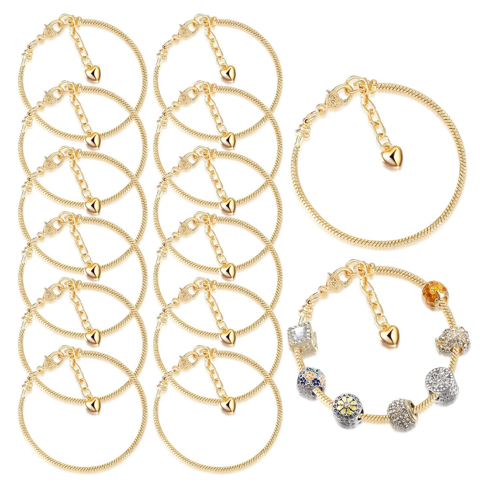 Pulsera de Cadena Ajustable Junkin con Cierre Corazón 20 cm