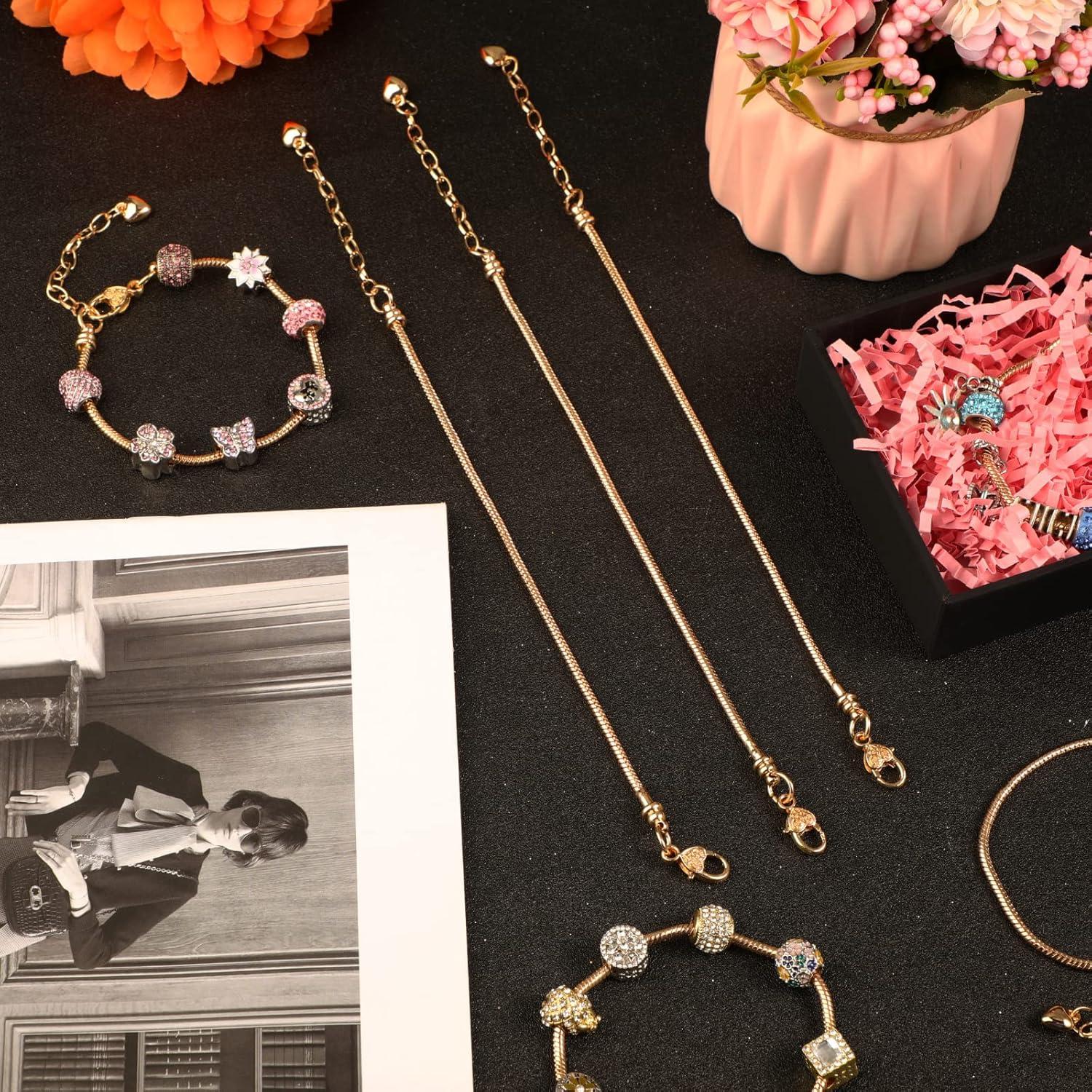 Pulsera de Cadena Ajustable Junkin con Cierre Corazón 20 cm