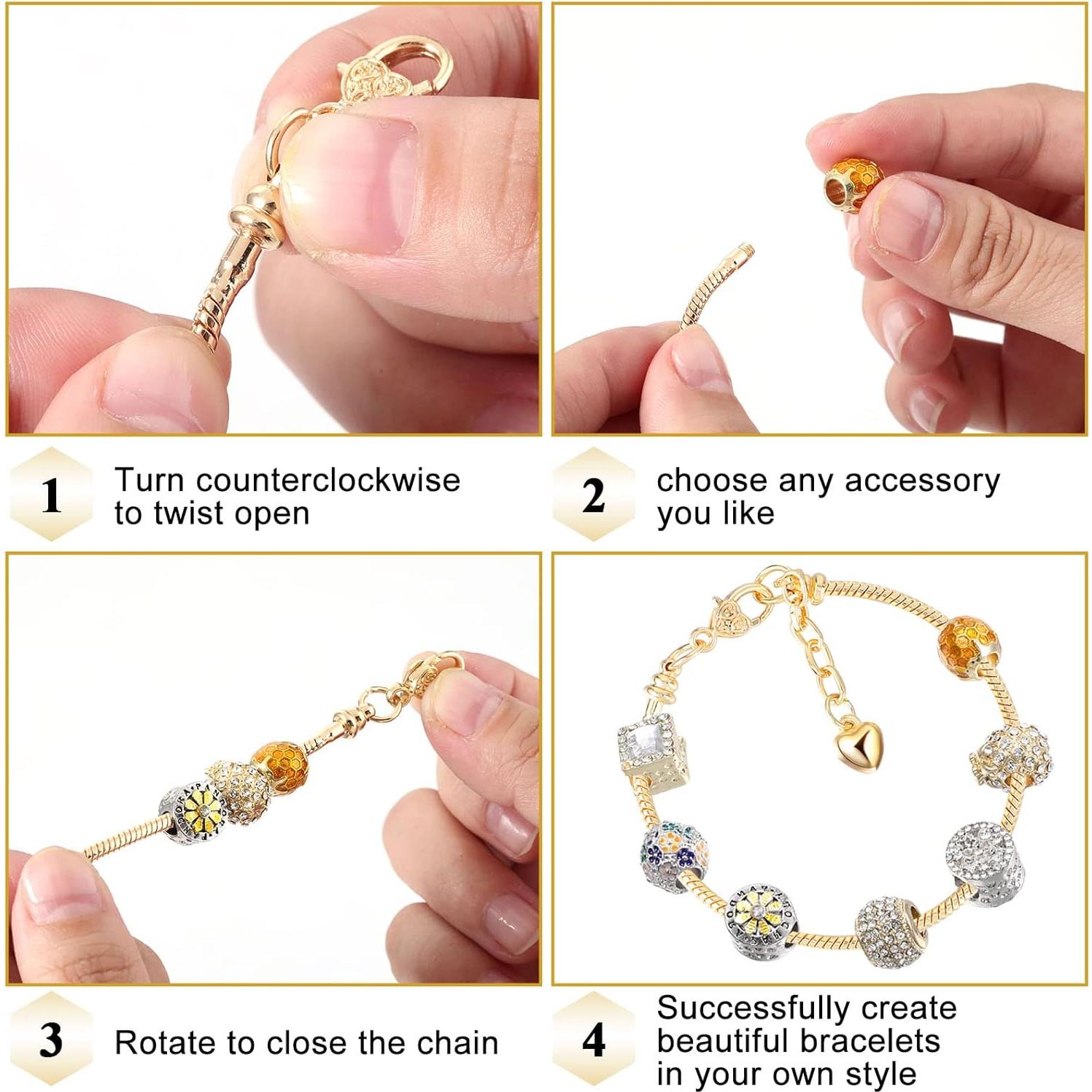 Pulsera de Cadena Ajustable Junkin con Cierre Corazón 20 cm