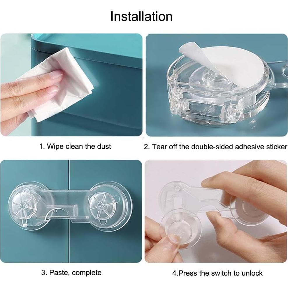 Cerraduras de Seguridad Infantil VORTINIOUS - Paquete de 5