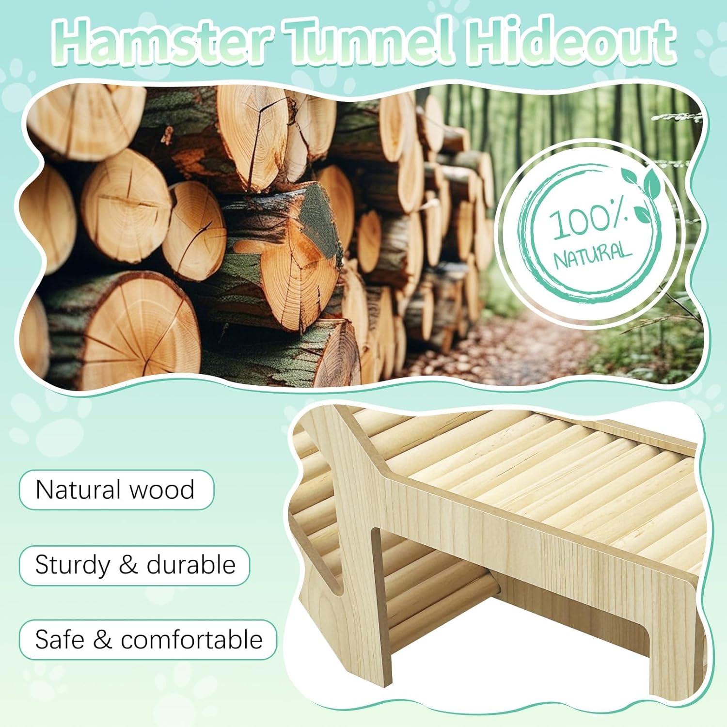 Escalera de Escalada para Hámster PINVNBY - Juguete de Madera