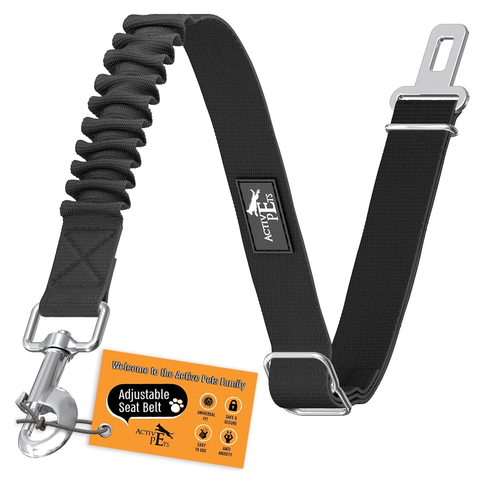 Cinturón de Seguridad para Perros Active Pets, Ajustable 53-78 cm