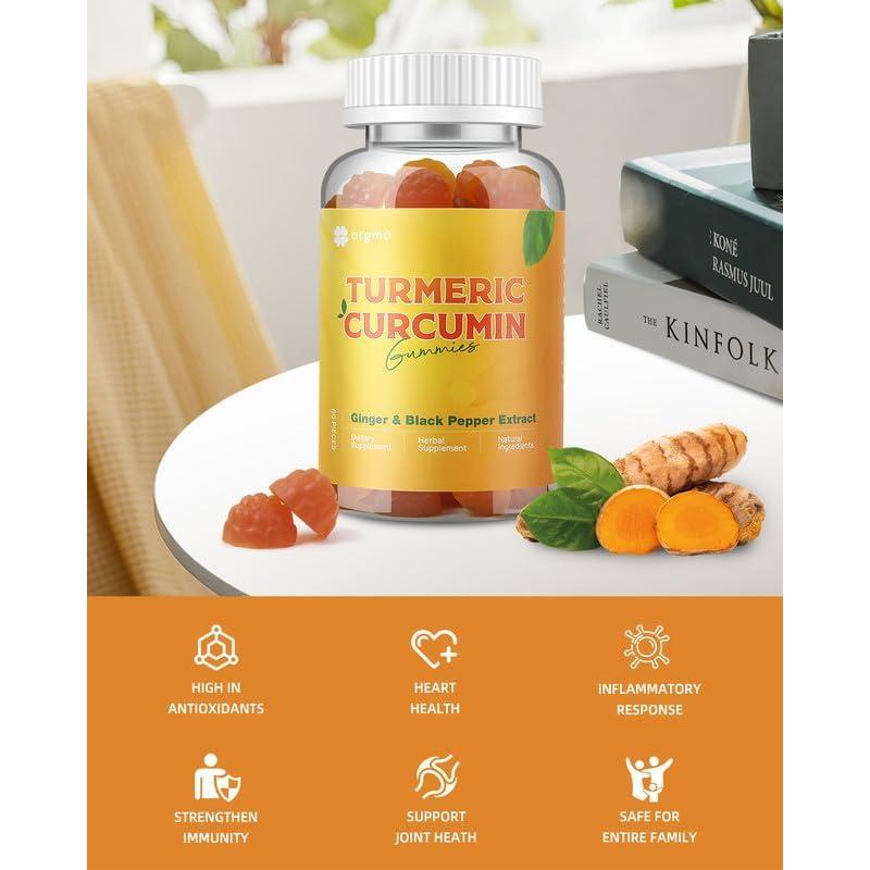 Gomitas de Cúrcuma y Jengibre ORGMO 60 Unidades Sin Azúcar