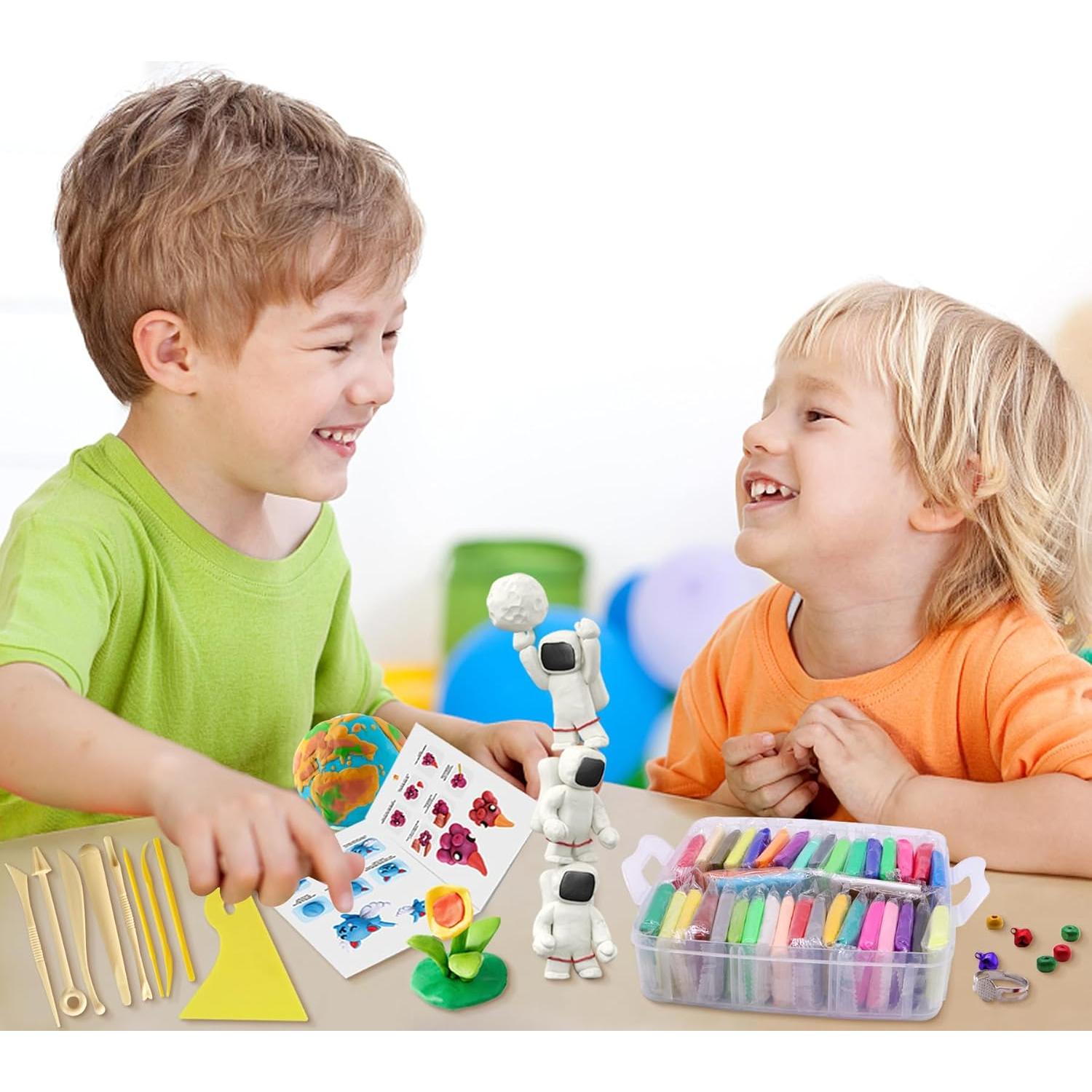 Kit de Arcilla Polimérica PeacePeo 110 Colores No Tóxica 215 Pcs