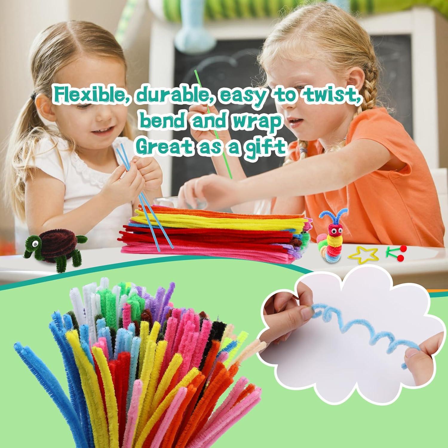 Kit de Manualidades Zlulary - 150 Piezas Limpiadores de Tuberías