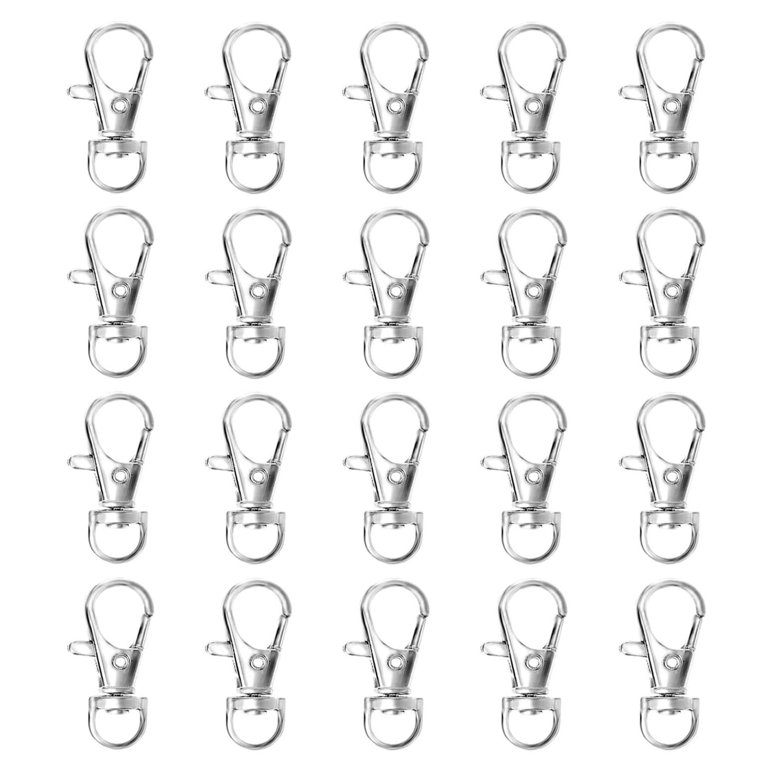 Ganchos de Snap Giratorios ZoloAJay 20pcs Metal Plata 34.5mm