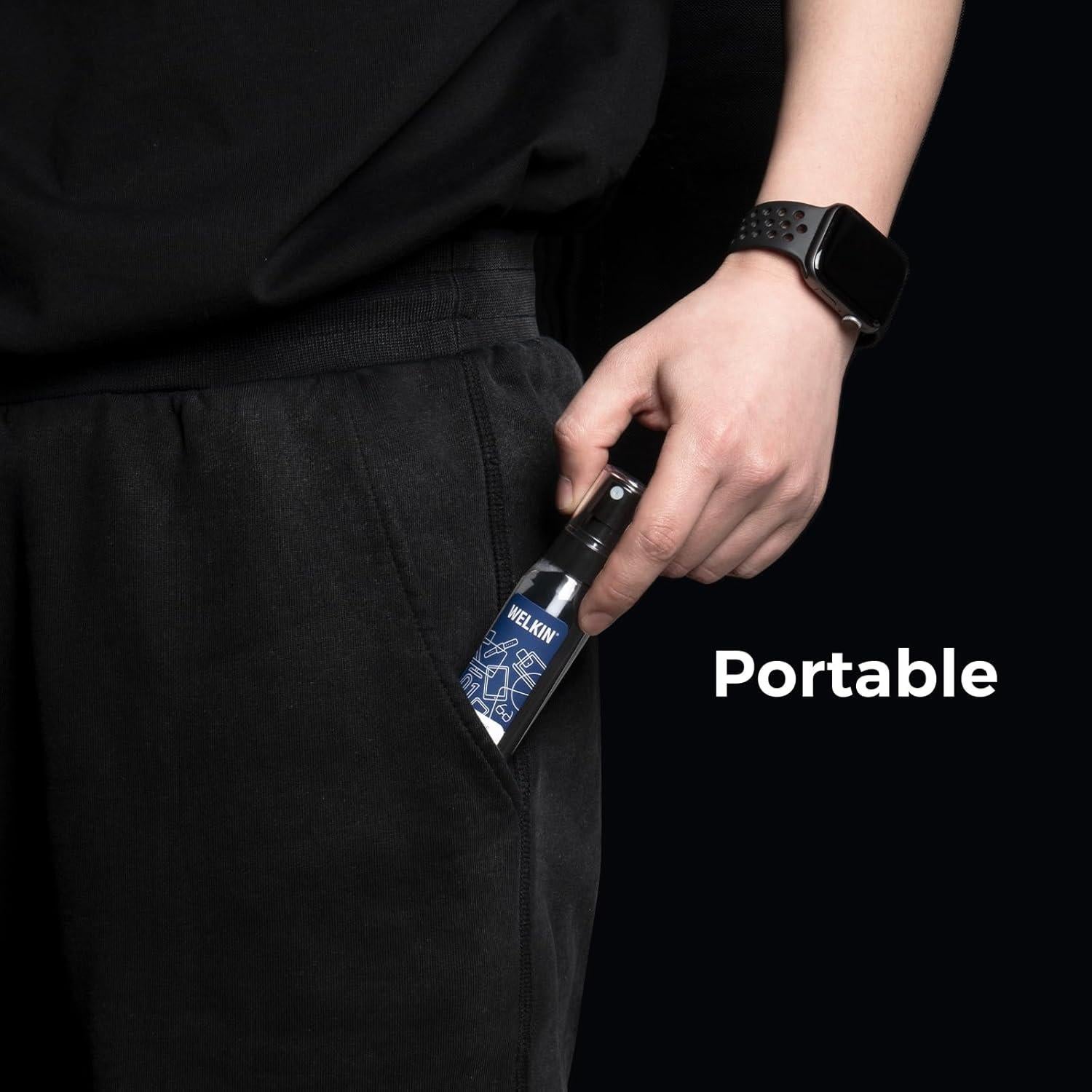 Kit de Spray Limpiador de Pantallas WELKIN 550ml - 2 Paños