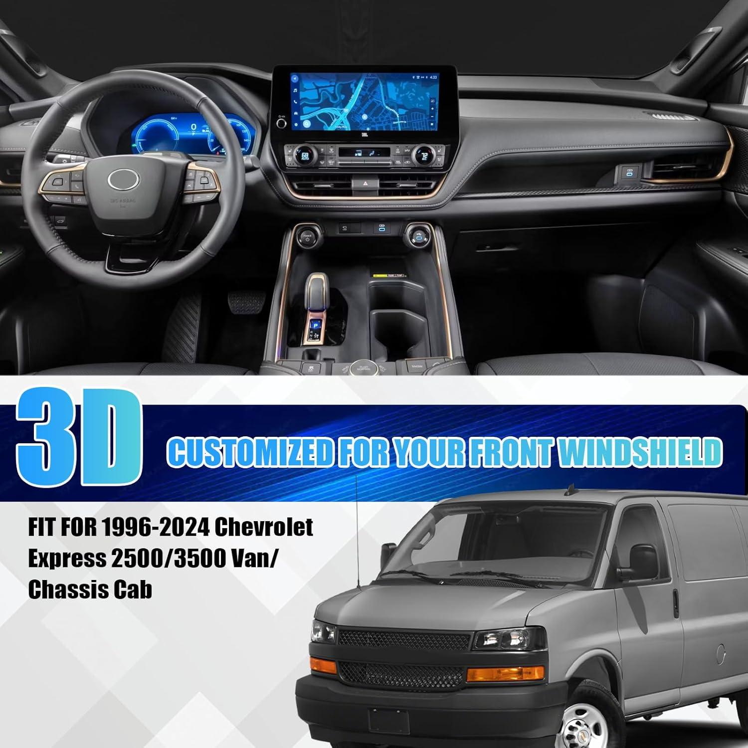 Protector Solar para Parabrisas Sportuli 1996-2025 Chevy Express