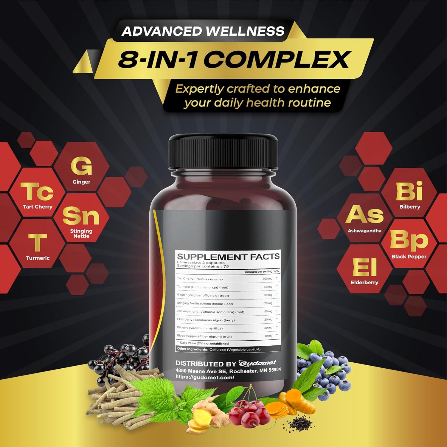 Cereza Ácida Gudomet 150 Cápsulas - Suplemento Natural