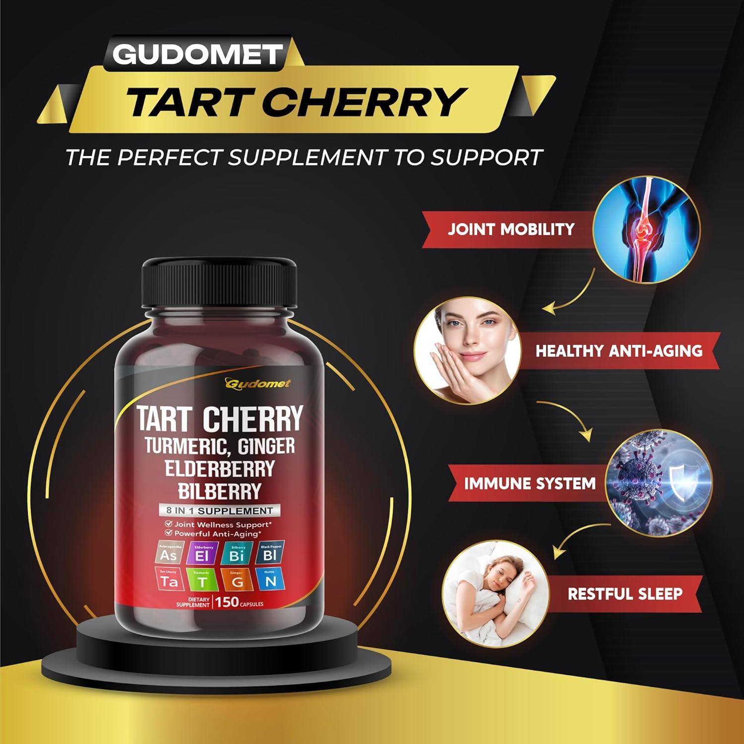 Cereza Ácida Gudomet 150 Cápsulas - Suplemento Natural