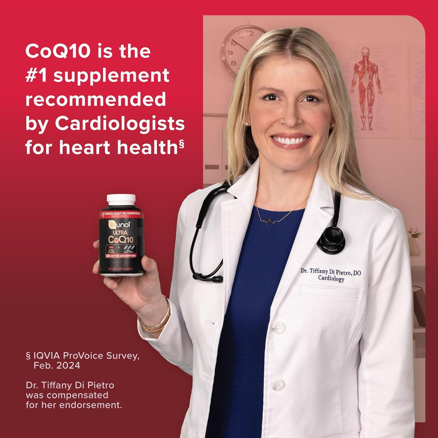 Suplemento CoQ10 200mg Qunol Caramelos Blandos 90 Unidades