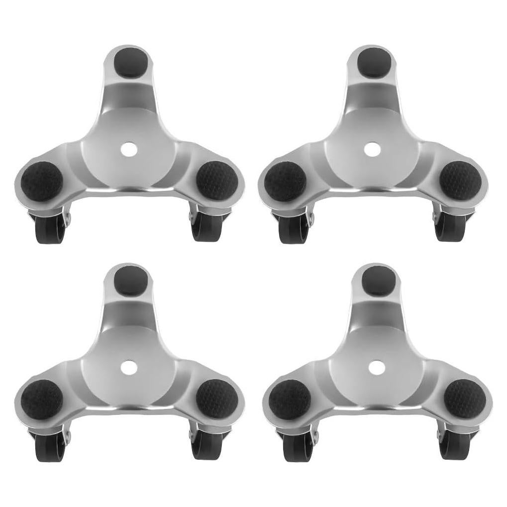 QWORK Dolly Tri-Dolly 4 Pcs 15,24 cm Carga 90,72 kg