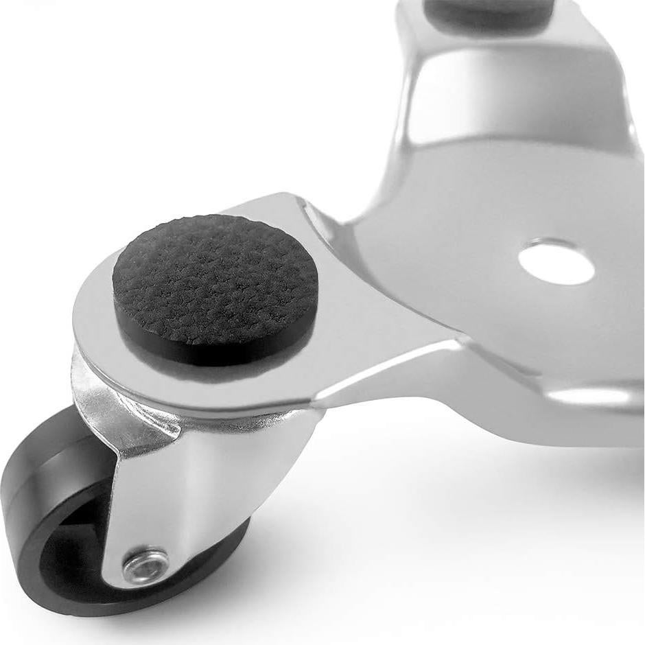 QWORK Dolly Tri-Dolly 4 Pcs 15,24 cm Carga 90,72 kg