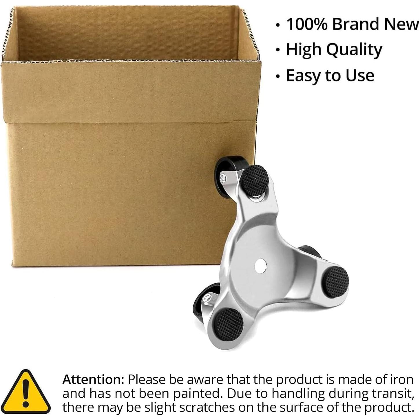 QWORK Dolly Tri-Dolly 4 Pcs 15,24 cm Carga 90,72 kg