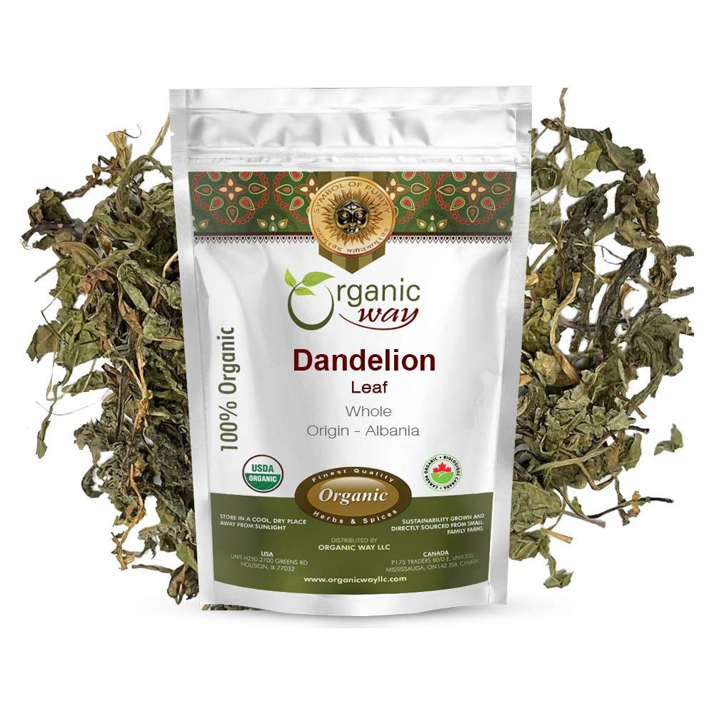 Hoja de Diente de León Orgánica Entera 454g - Organic Way