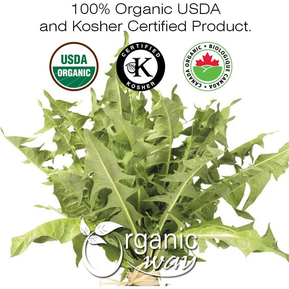 Hoja de Diente de León Orgánica Entera 454g - Organic Way