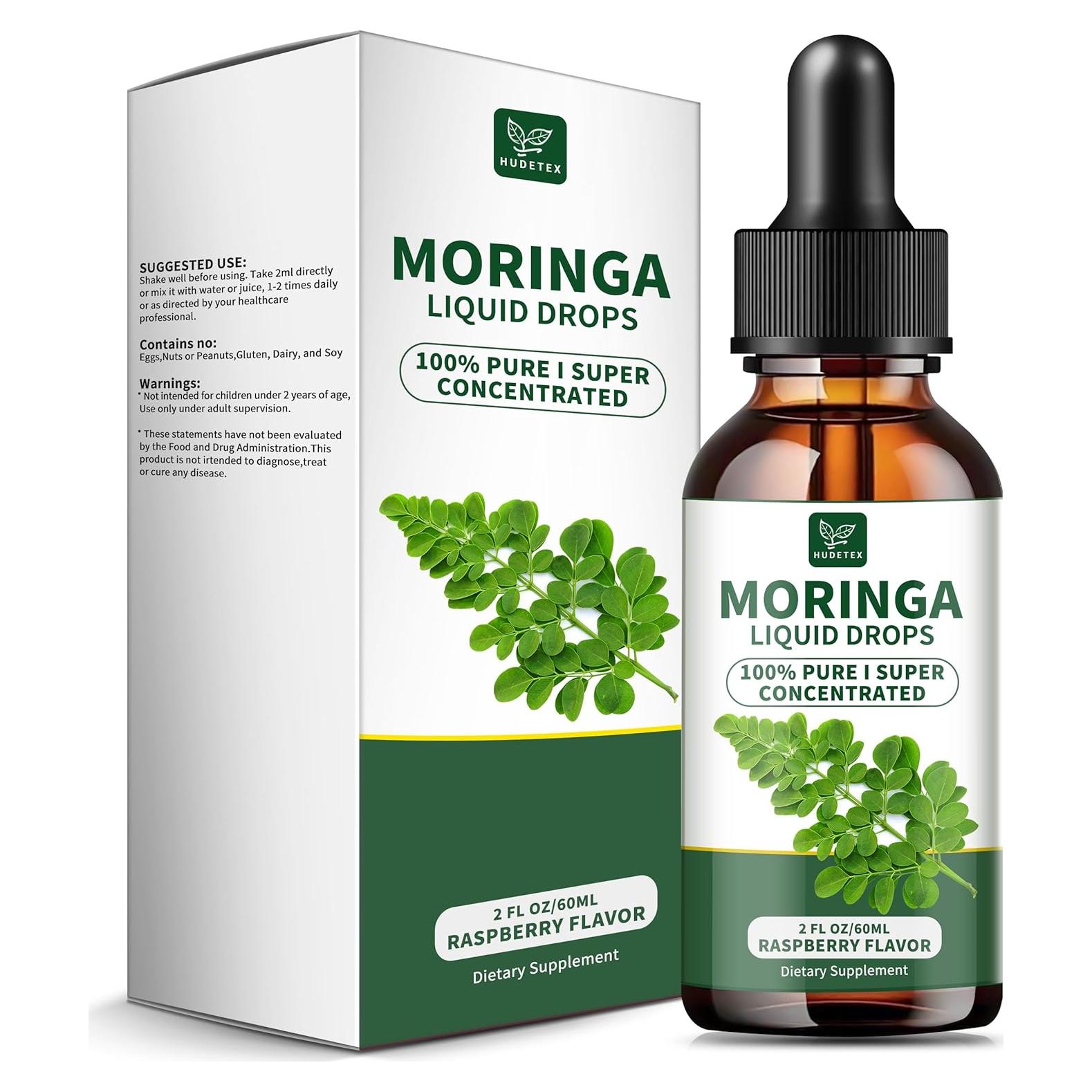 Gotas Líquidas de Moringa Orgánica 60 ml - Suplemento Nutricional