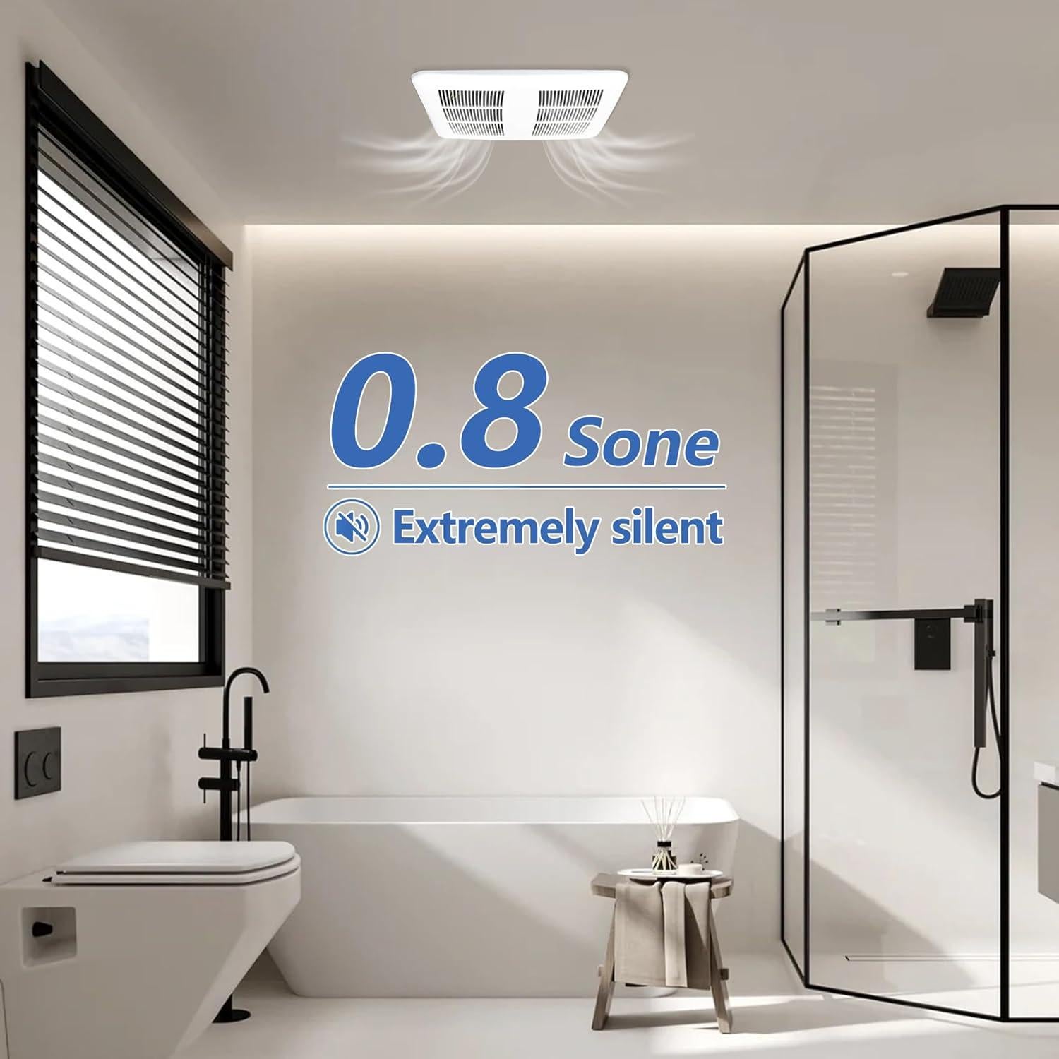 Ventilador Extractor de Baño Awoco 90 CFM Silencioso 0.8 Sone